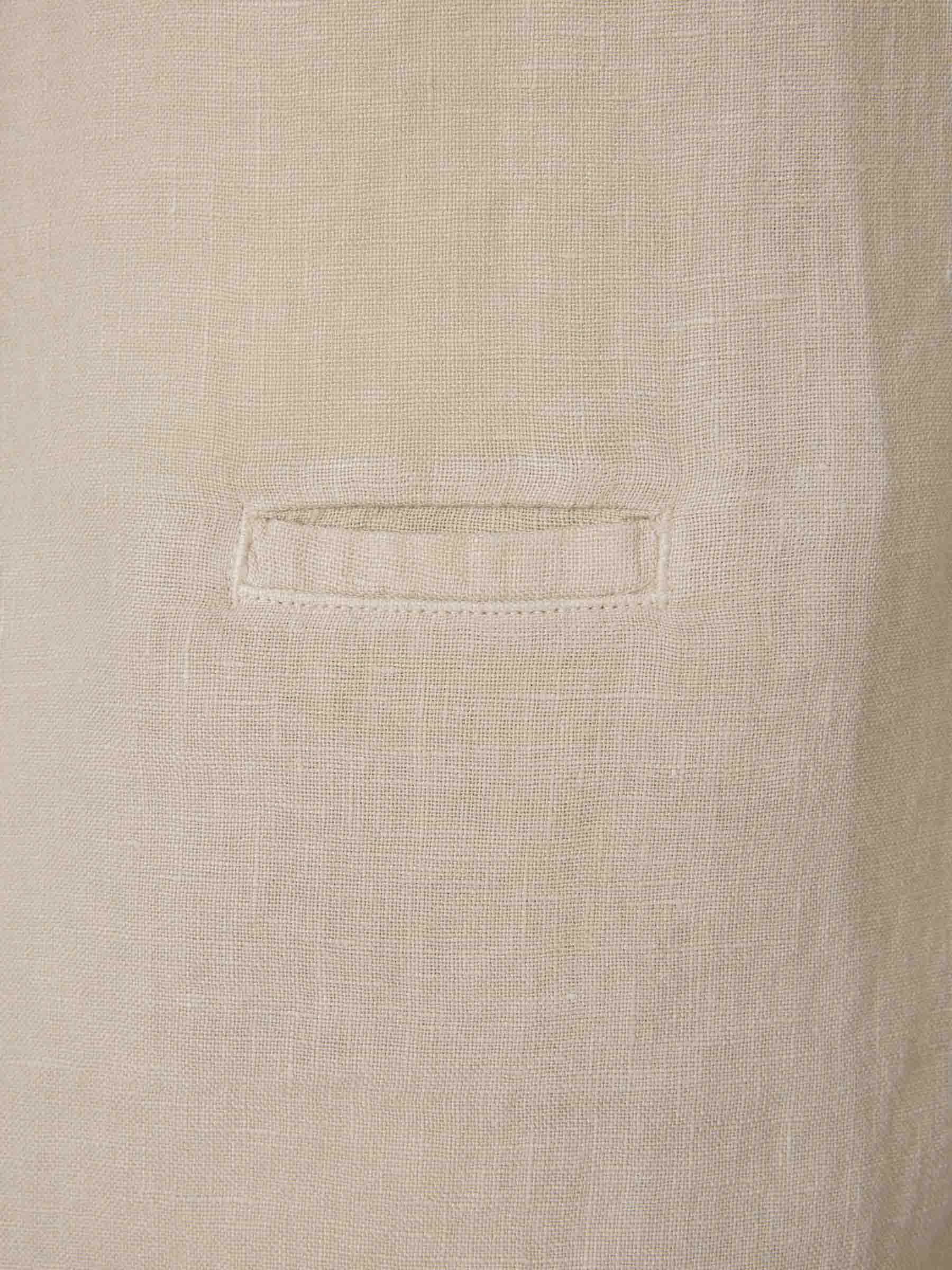 Santa Eulalia Hombre Barcelona Camisa Manga Corta Lino color Beige sku 532-000782 03 - Foto 4