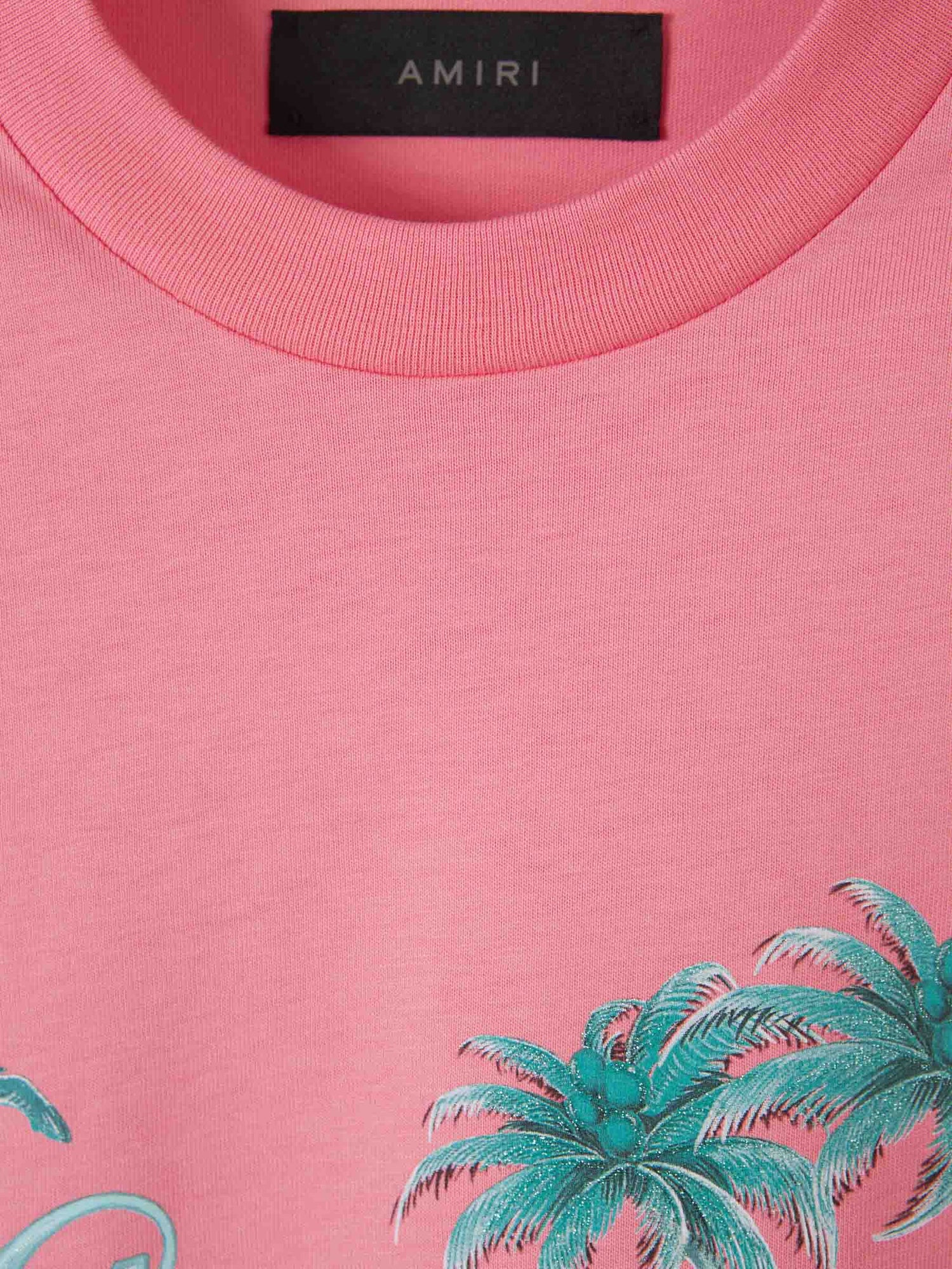 Outlet online Amiri Hombre Camiseta Palms color Rosa sku 553-003750 02 - Foto 4