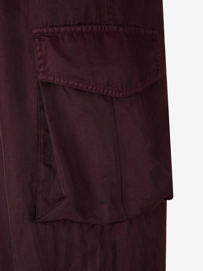 Outlet online Dries Van Noten Mujer Pantalones Cargo Fluidos color Burdeos sku 761-003501 00 - Foto 5