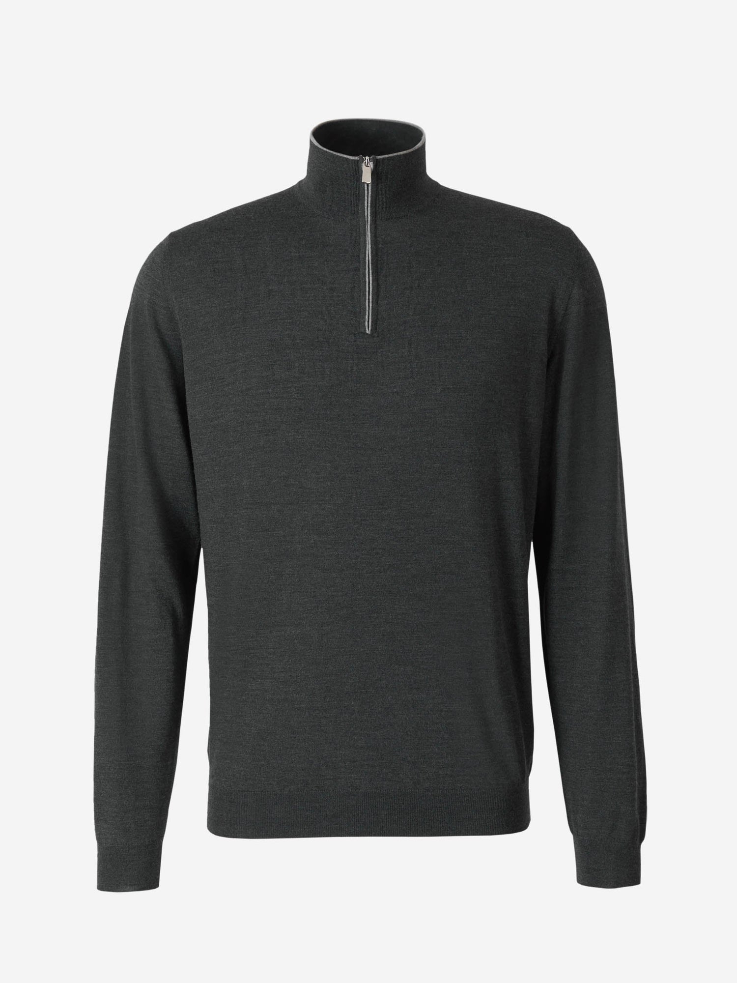 Outlet online Santa Eulalia Hombre Jersey Lana Cuello Cremallera color Gris Antracita sku 542-001853 03 - Foto 1