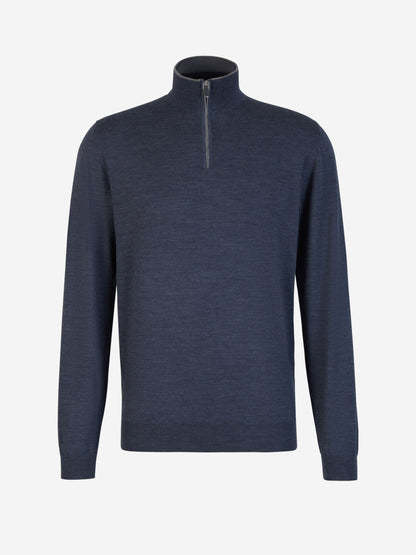 Outlet online Santa Eulalia Hombre Jersey Lana Cremallera color Azul Cobalto sku 542-001853 04 - Foto 1