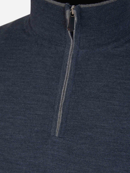 Outlet online Santa Eulalia Hombre Jersey Lana Cremallera color Azul Cobalto sku 542-001853 04 - Foto 3