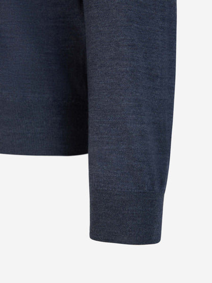 Outlet online Santa Eulalia Hombre Jersey Lana Cremallera color Azul Cobalto sku 542-001853 04 - Foto 4