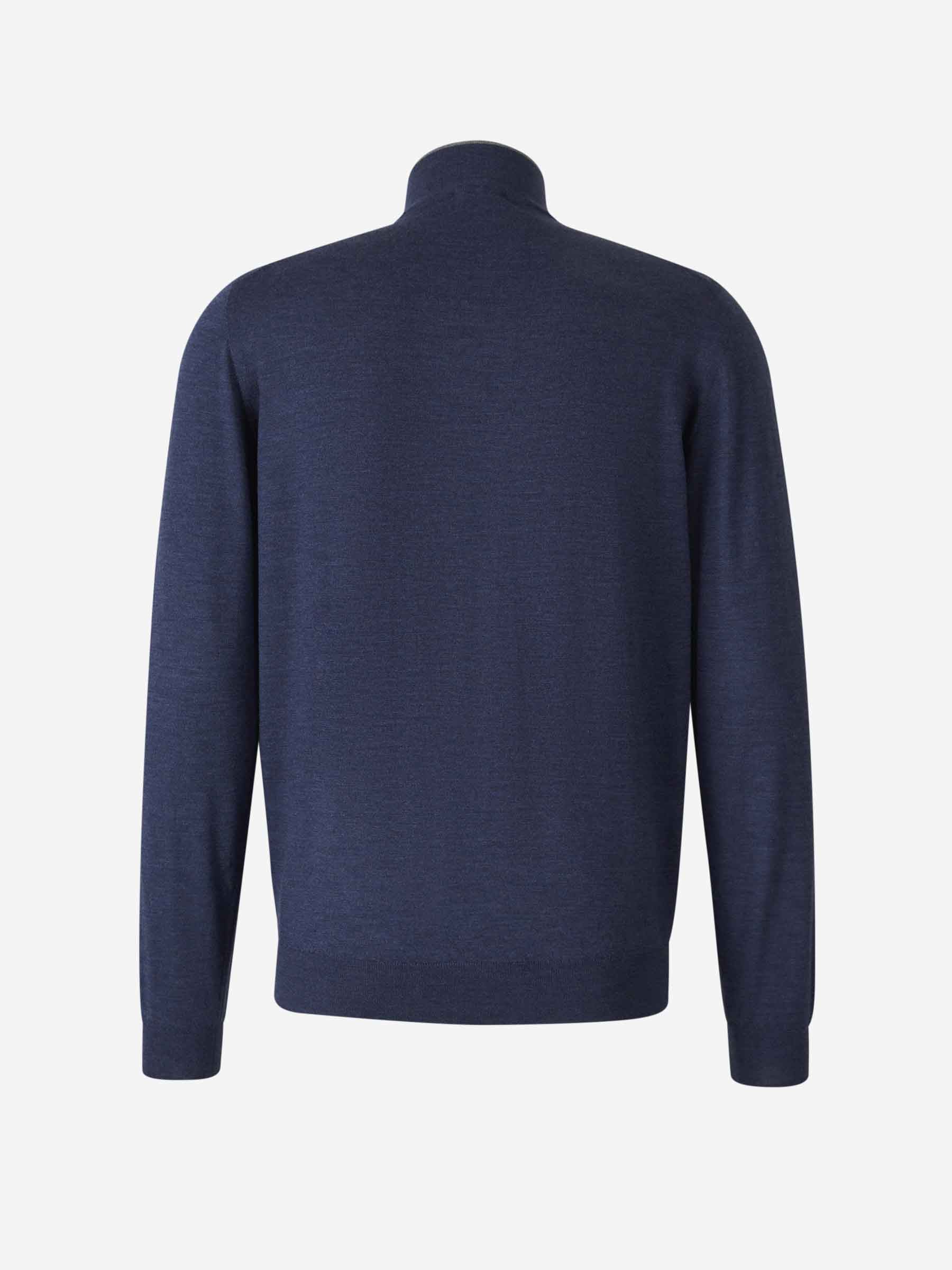 Outlet online Santa Eulalia Hombre Jersey Lana Cremallera color Azul Cobalto sku 542-001853 05 - Foto 2