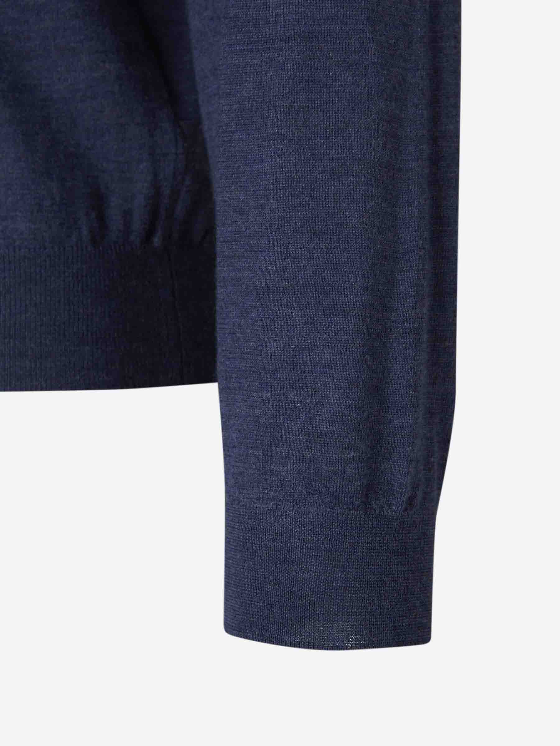Outlet online Santa Eulalia Hombre Jersey Lana Cremallera color Azul Cobalto sku 542-001853 05 - Foto 4