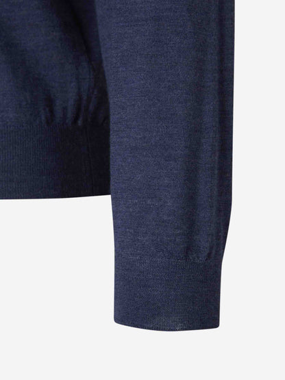 Outlet online Santa Eulalia Hombre Jersey Lana Cremallera color Azul Cobalto sku 542-001853 05 - Foto 4