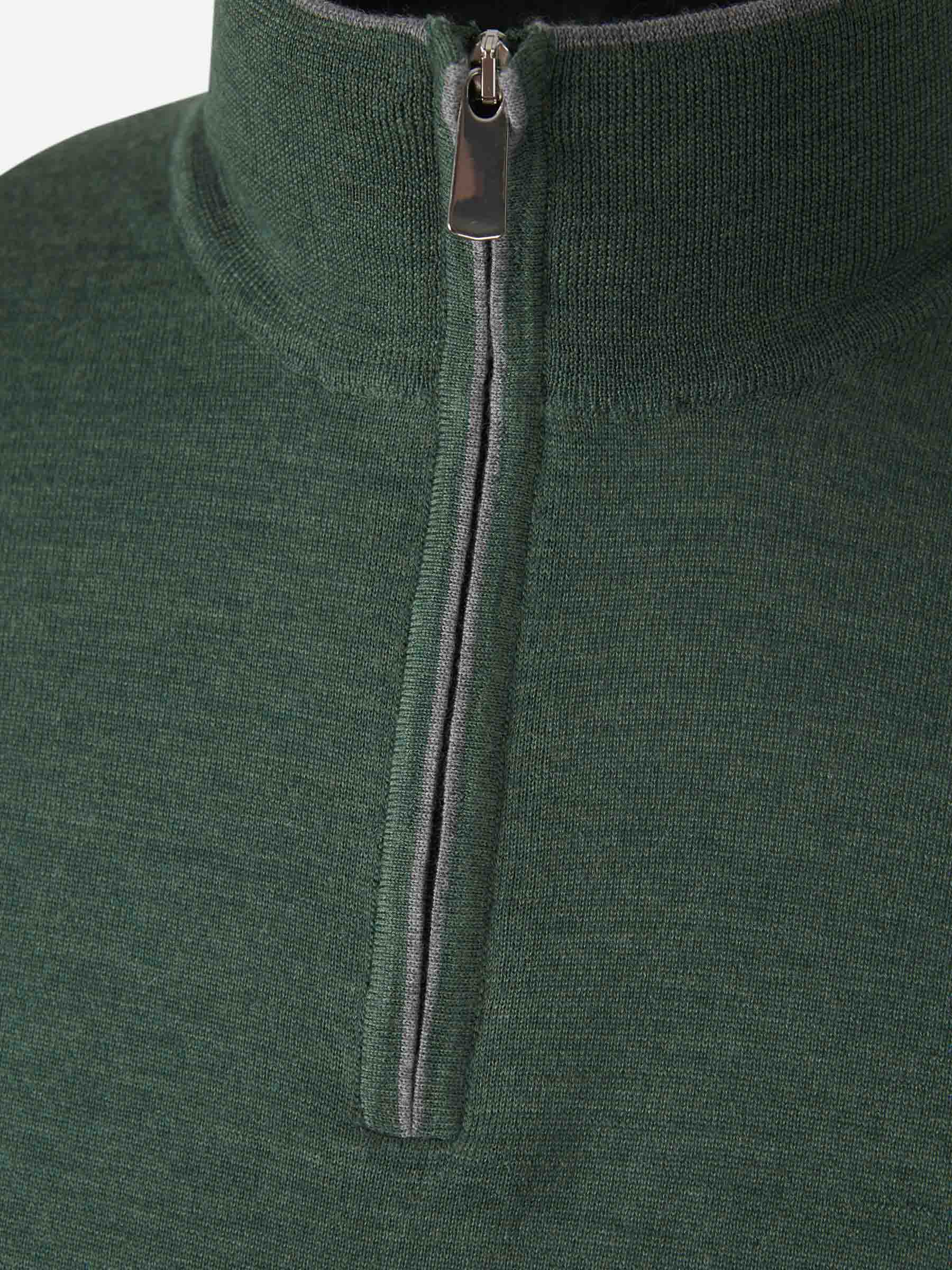 Outlet online Santa Eulalia Hombre Jersey Lana Cremallera color Verde sku 542-001853 07 - Foto 3