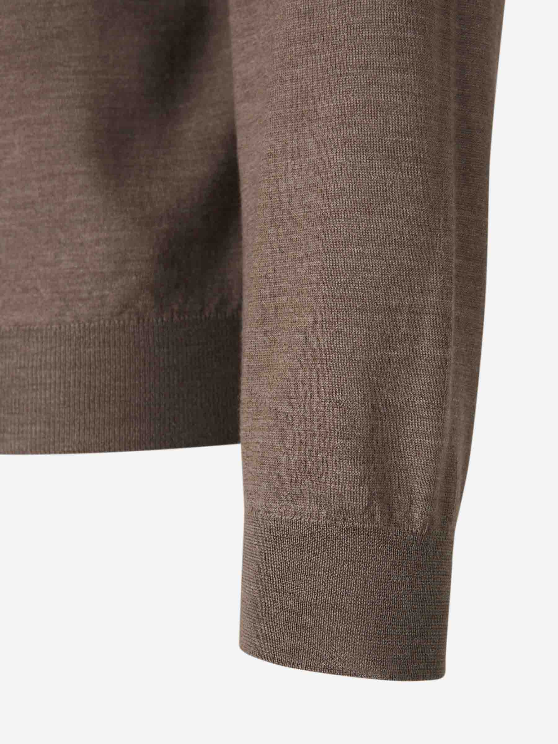 Outlet online Santa Eulalia Hombre Jersey Lana Cremallera color Taupe sku 542-001853 08 - Foto 4
