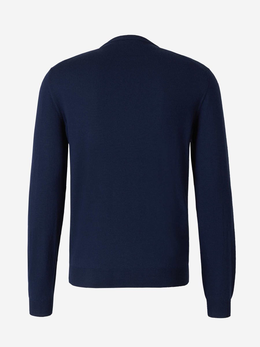 Outlet online Zanone Hombre Jersey Cuello Redondo color Azul Marino sku 542-002130 01 - Foto 2