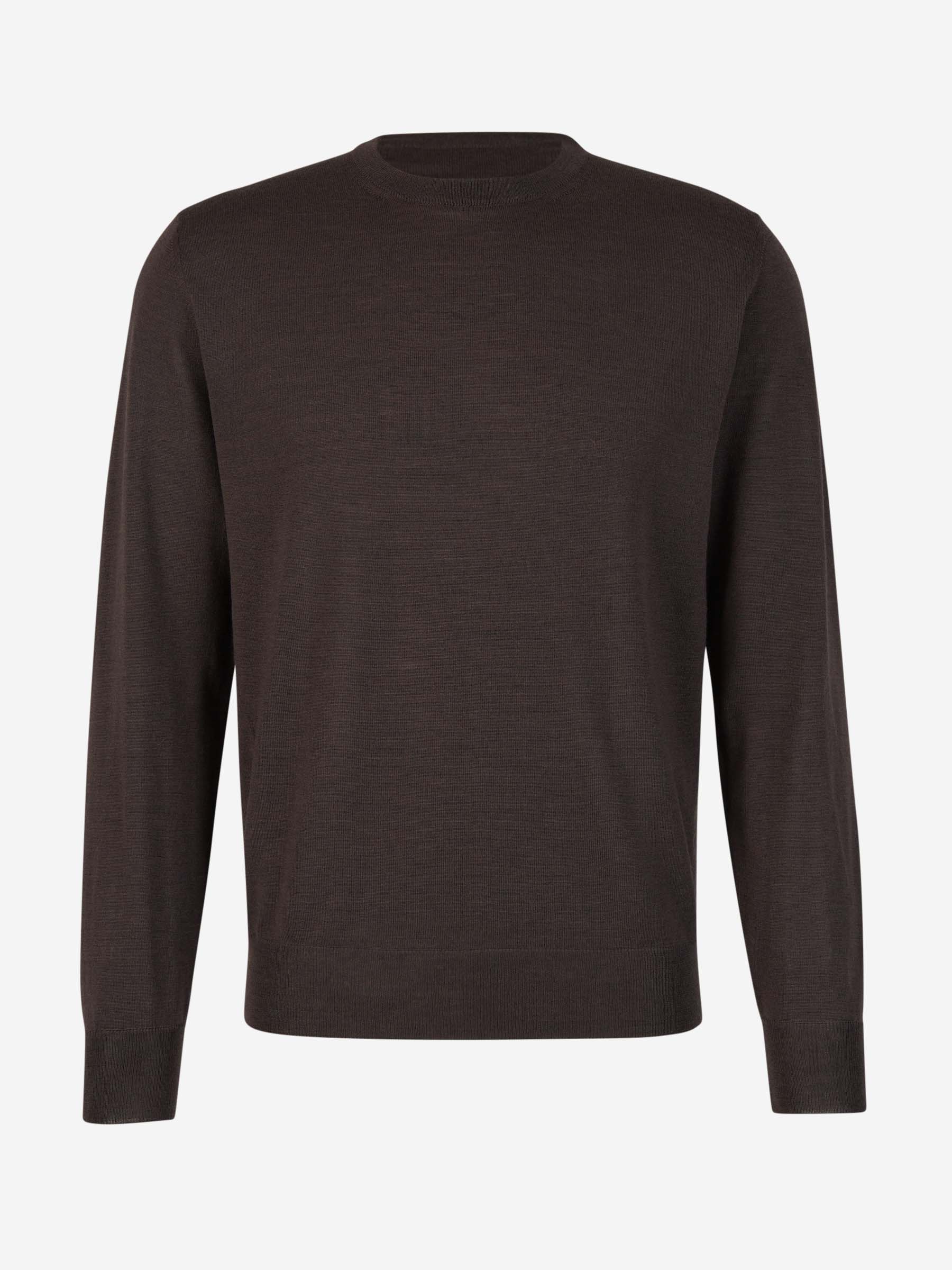Outlet online Canali Hombre Jersey Punto Lana color Marron Oscuro sku 542-002005 05 - Foto 1