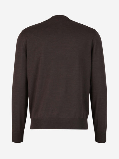Outlet online Canali Hombre Jersey Punto Lana color Marron Oscuro sku 542-002005 05 - Foto 2