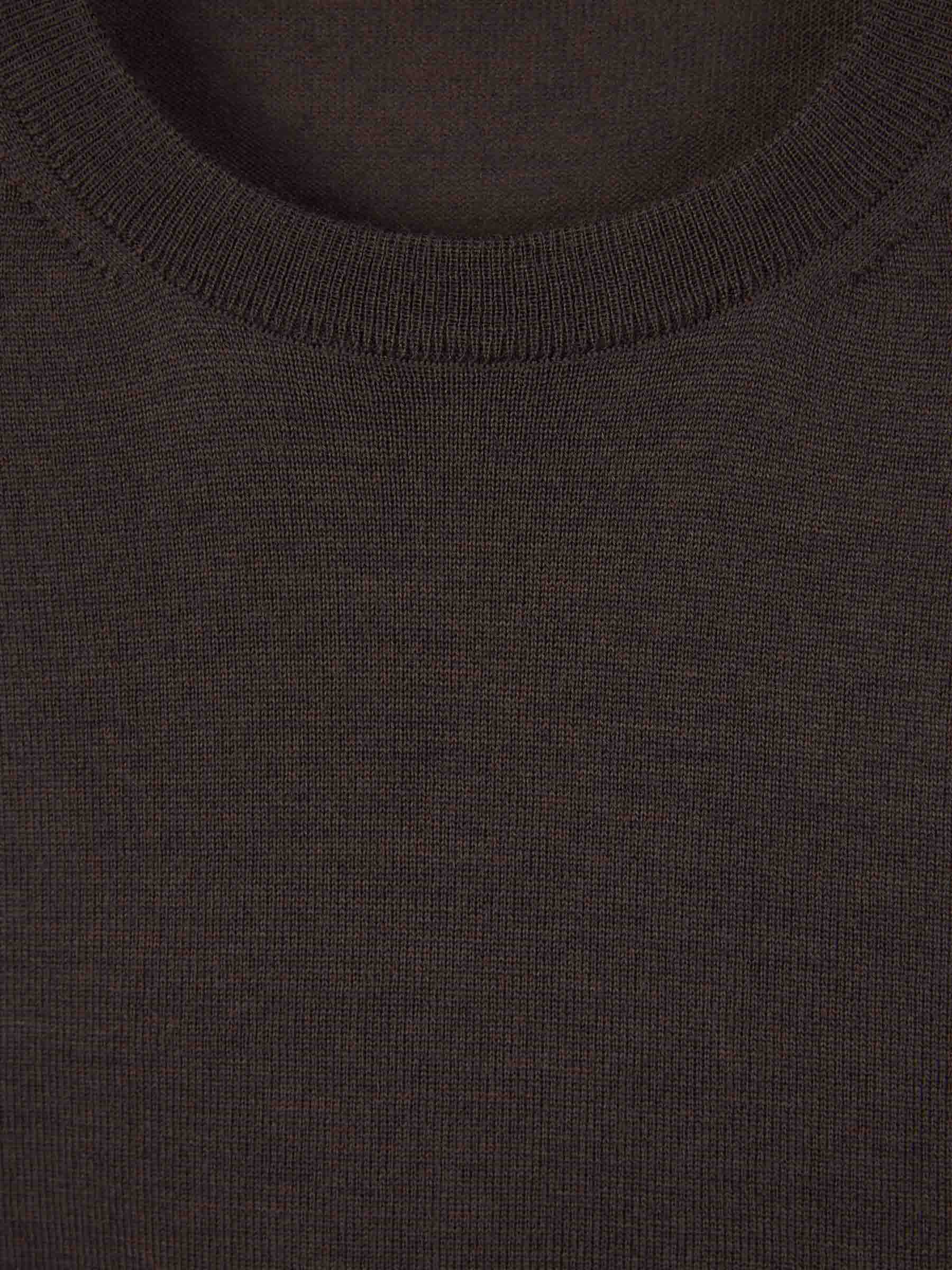 Outlet online Canali Hombre Jersey Punto Lana color Marron Oscuro sku 542-002005 05 - Foto 3