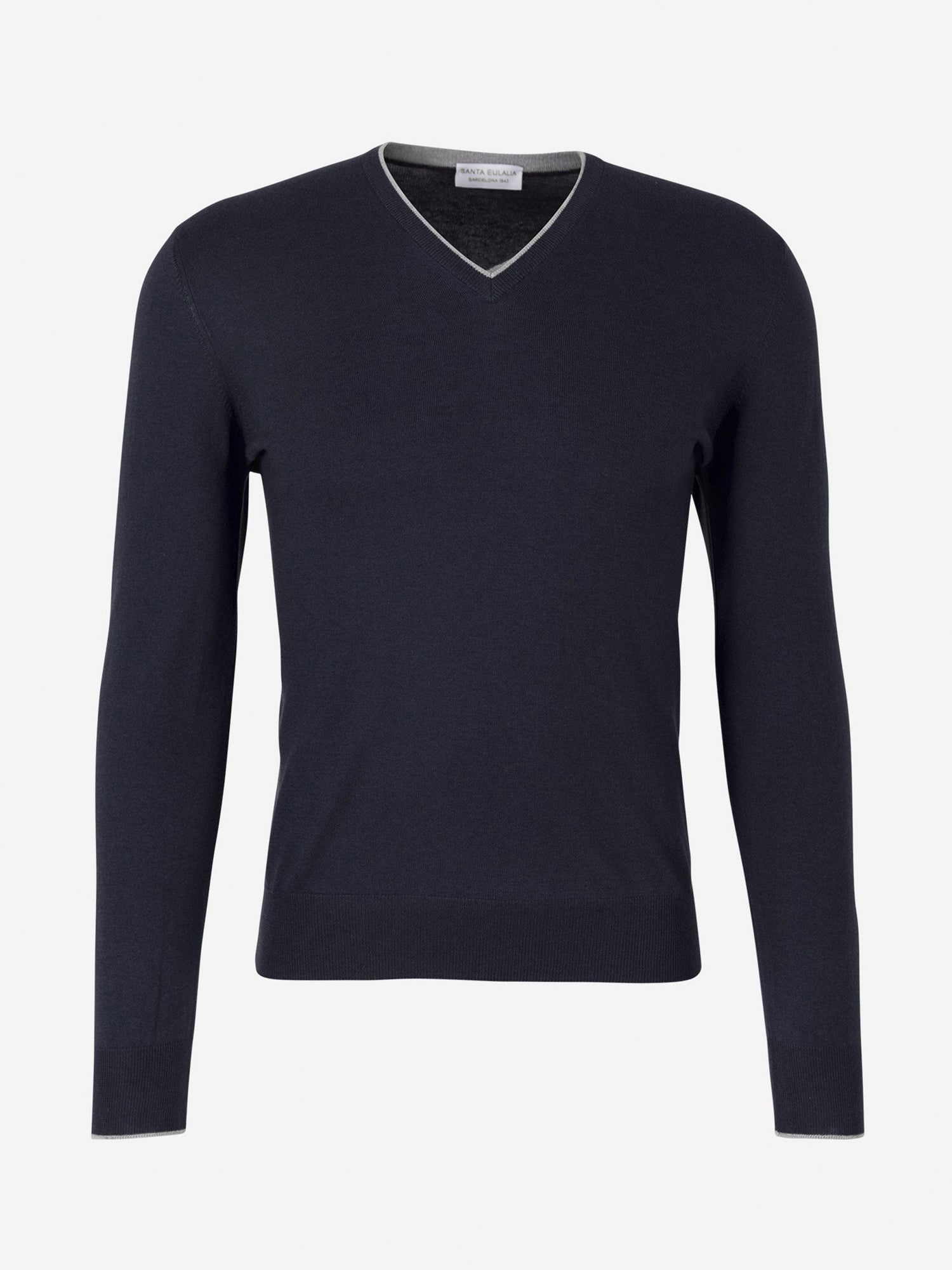 Outlet online Santa Eulalia Hombre Jersey Algodón y Seda color Azul Noche sku 542-002064 01 - Foto 1