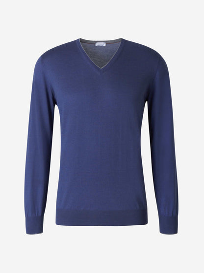 Outlet online Santa Eulalia Hombre Jersey Algodón y Seda color Azul Noche sku 542-002064 01 - Foto 5