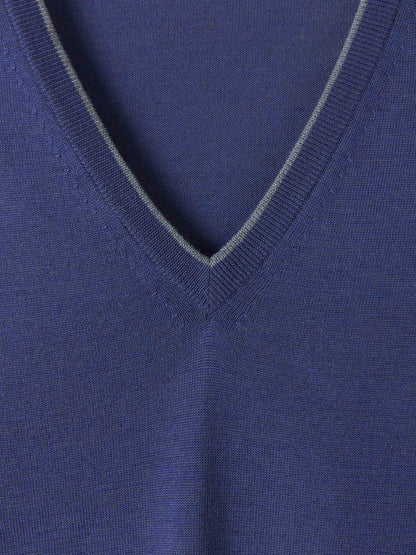 Outlet online Santa Eulalia Hombre Jersey Algodón y Seda color Azul Noche sku 542-002064 01 - Foto 7