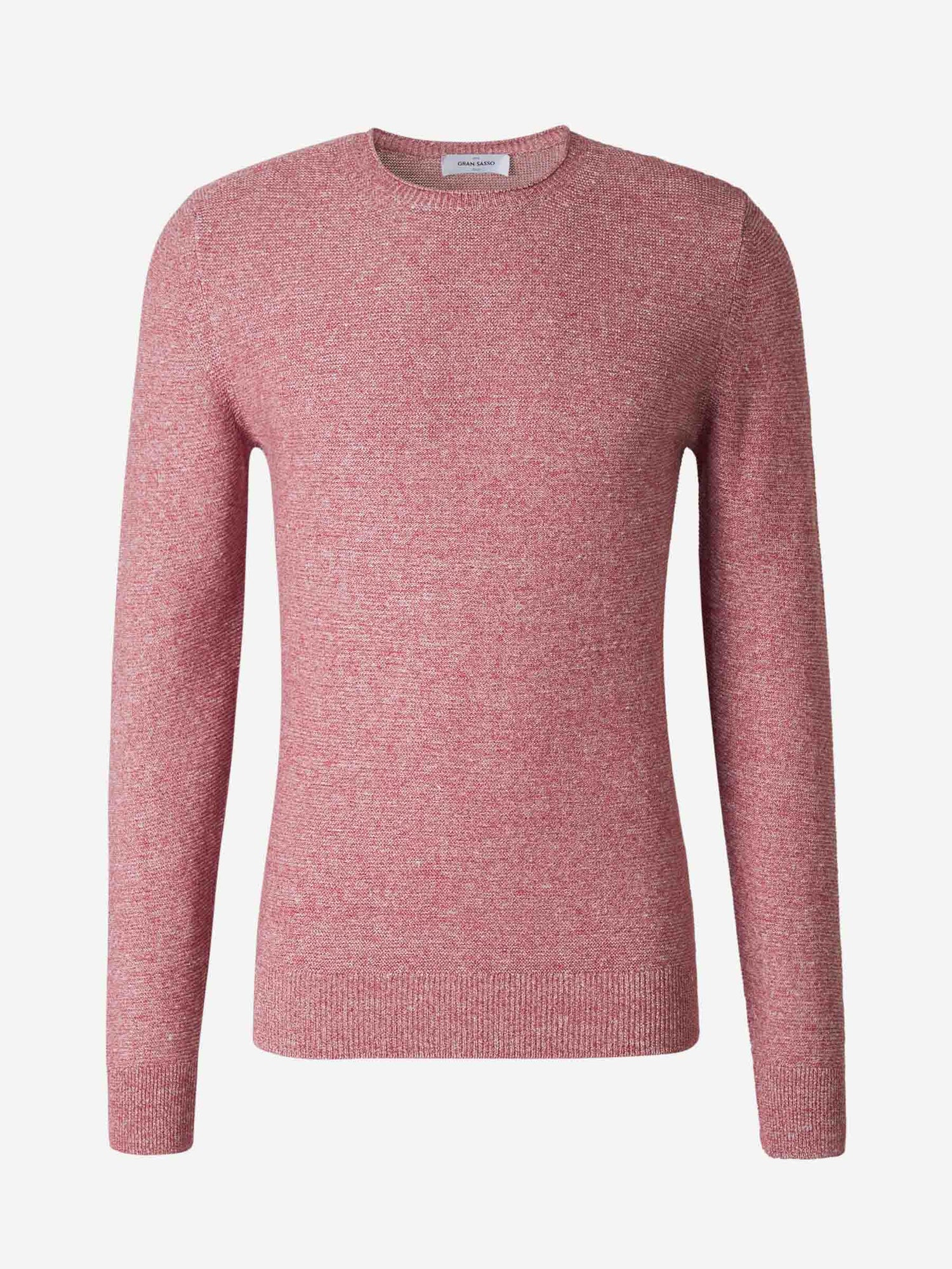 Outlet online Gran Sasso Hombre Jersey Básico Jaspeado color Rojo Cereza sku 542-002065 01 - Foto 1
