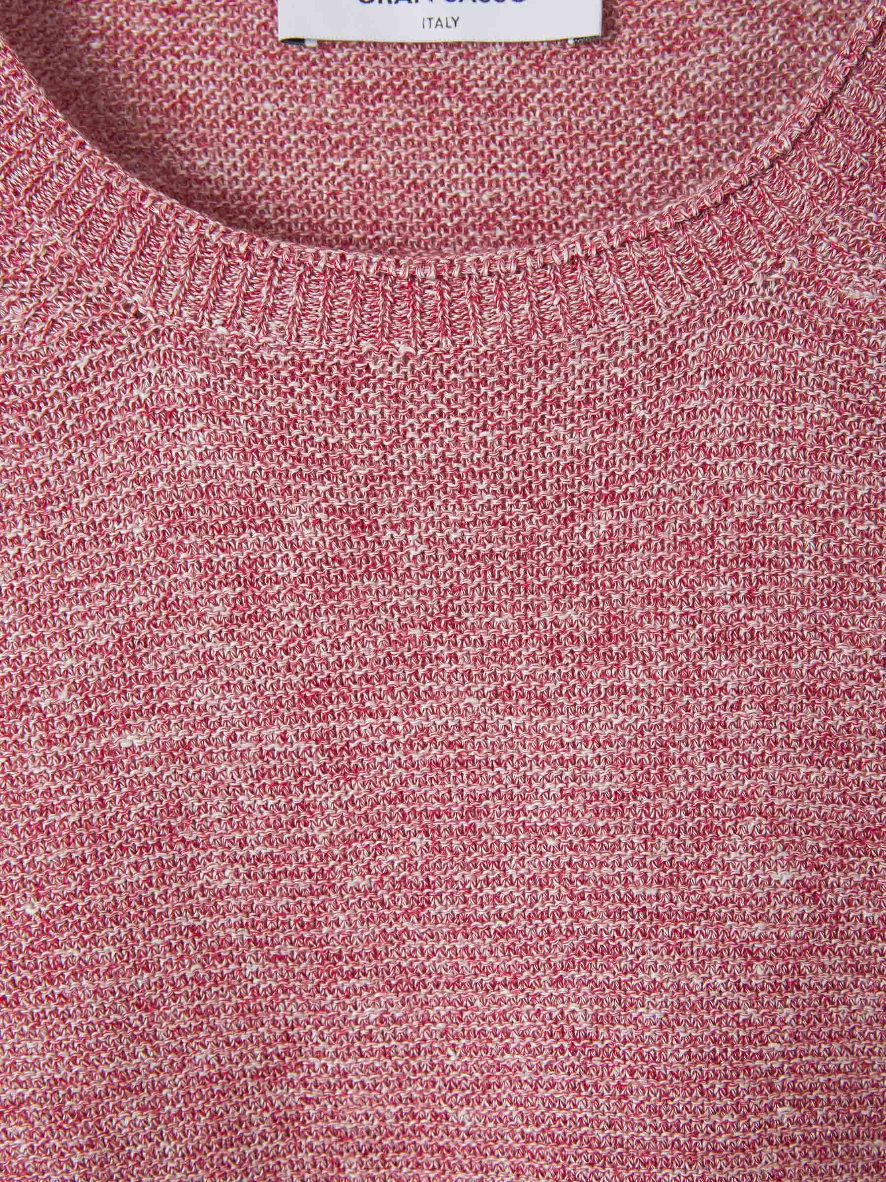 Outlet online Gran Sasso Hombre Jersey Básico Jaspeado color Rojo Cereza sku 542-002065 01 - Foto 3