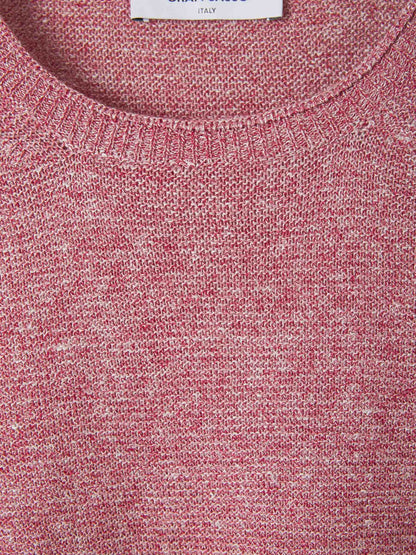 Outlet online Gran Sasso Hombre Jersey Básico Jaspeado color Rojo Cereza sku 542-002065 01 - Foto 3