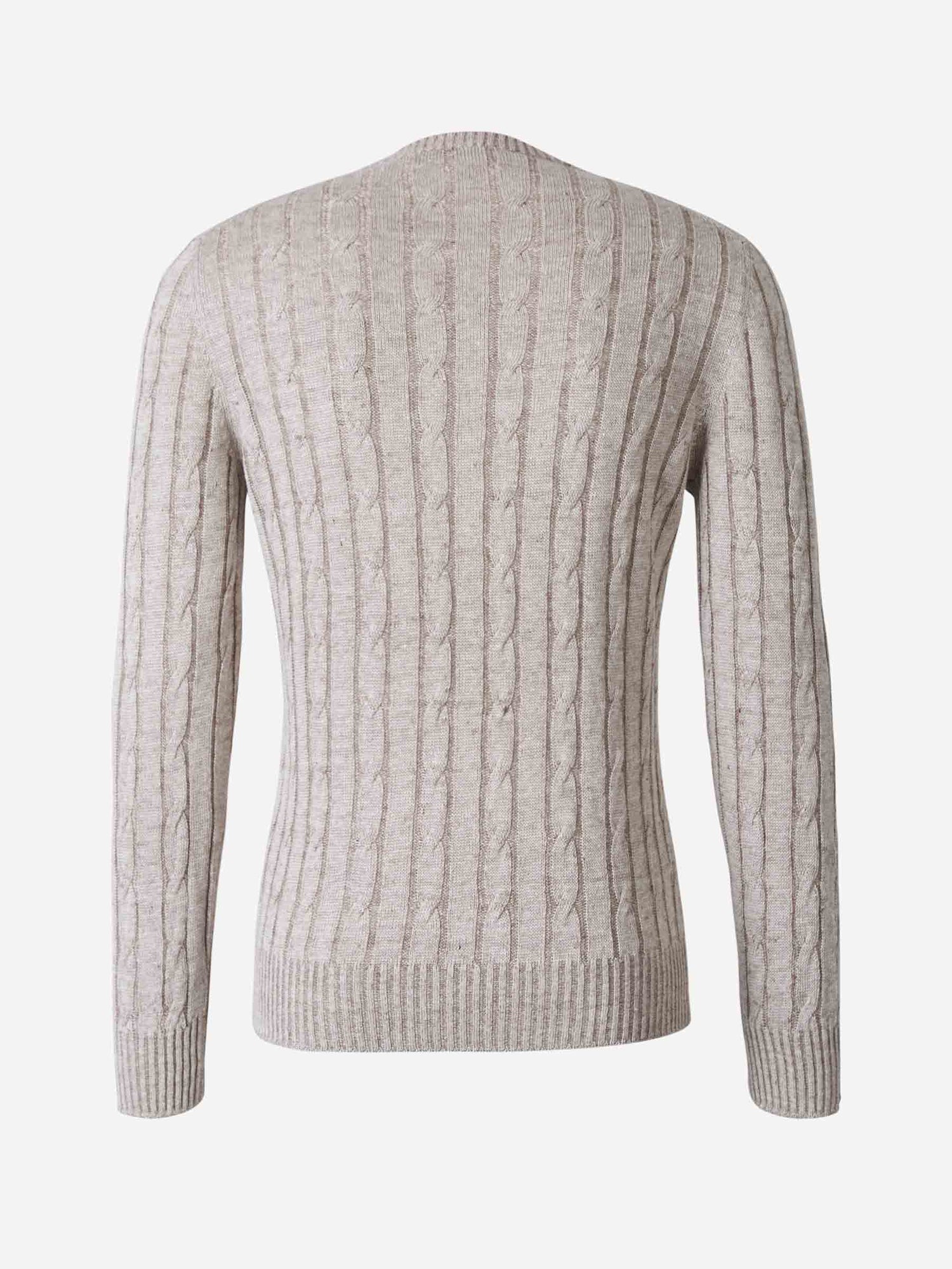 Outlet online Gran Sasso Hombre Jersey Trenzado Lino color Beige sku 542-002066 01 - Foto 2