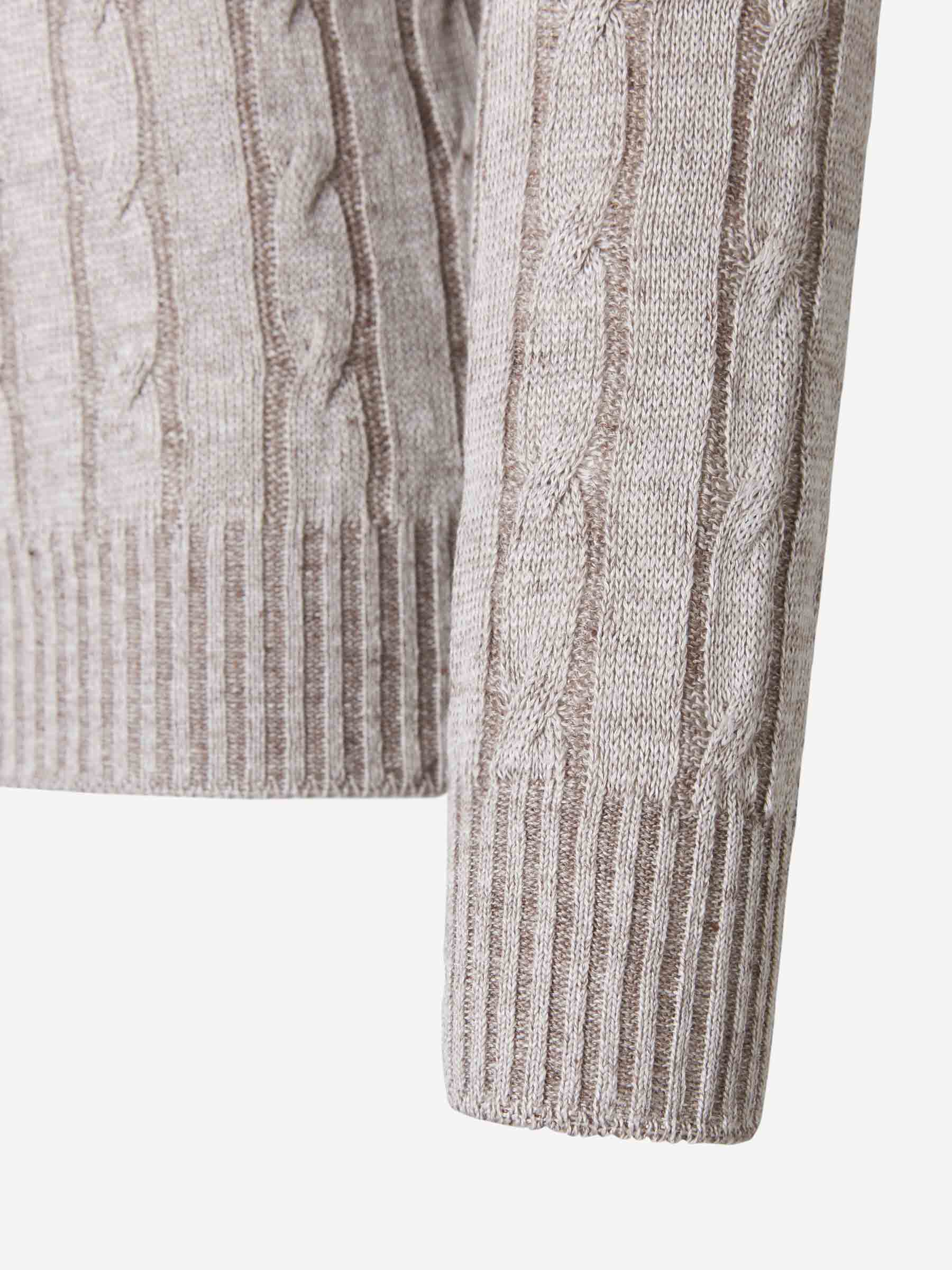 Outlet online Gran Sasso Hombre Jersey Trenzado Lino color Beige sku 542-002066 01 - Foto 4