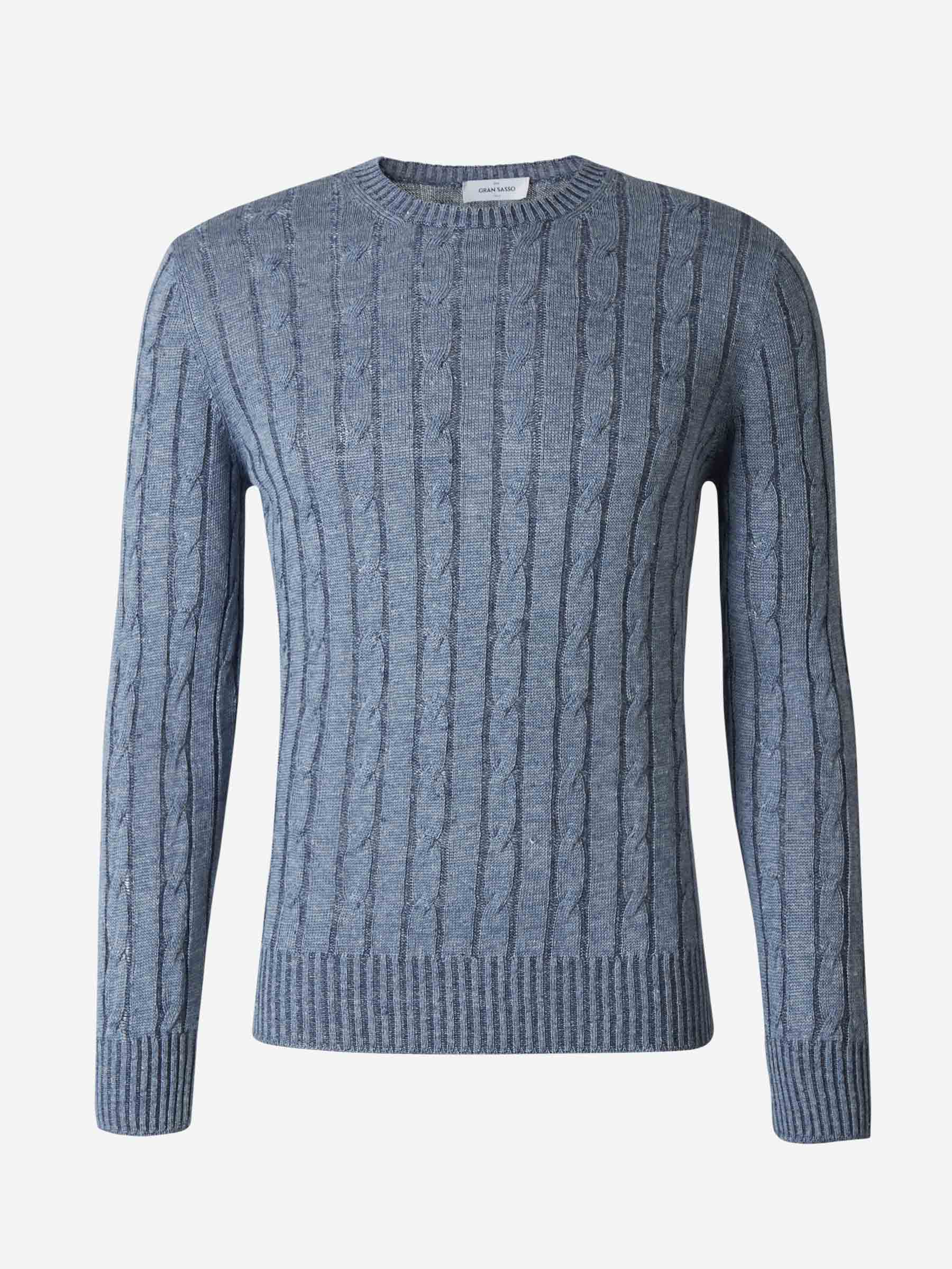 Outlet online Gran Sasso Hombre Jersey Trenzado Lino color Beige sku 542-002066 01 - Foto 5