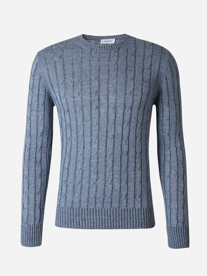 Outlet online Gran Sasso Hombre Jersey Trenzado Lino color Beige sku 542-002066 01 - Foto 5