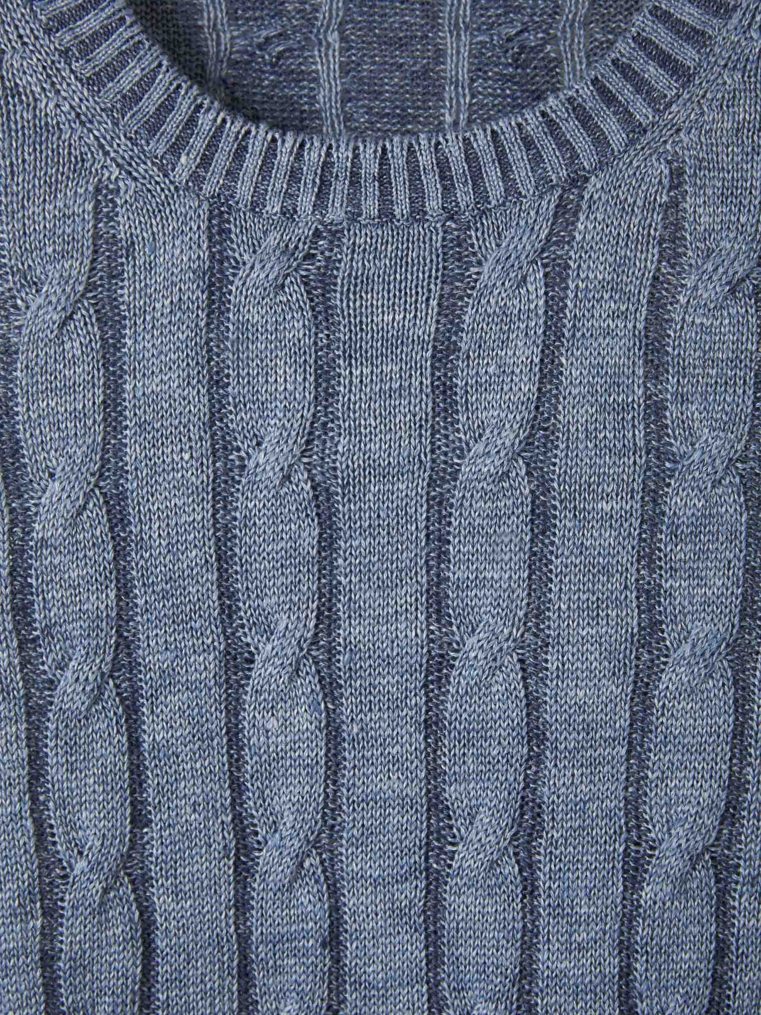 Outlet online Gran Sasso Hombre Jersey Trenzado Lino color Beige sku 542-002066 01 - Foto 7