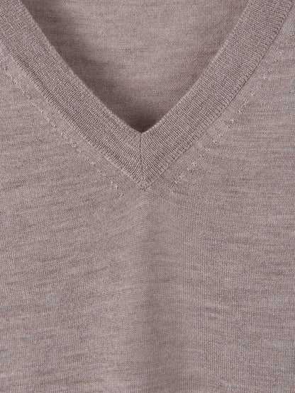 Outlet online Santa Eulalia Hombre Jersey Cuello Pico color Beige sku 542-002092 08 - Foto 3