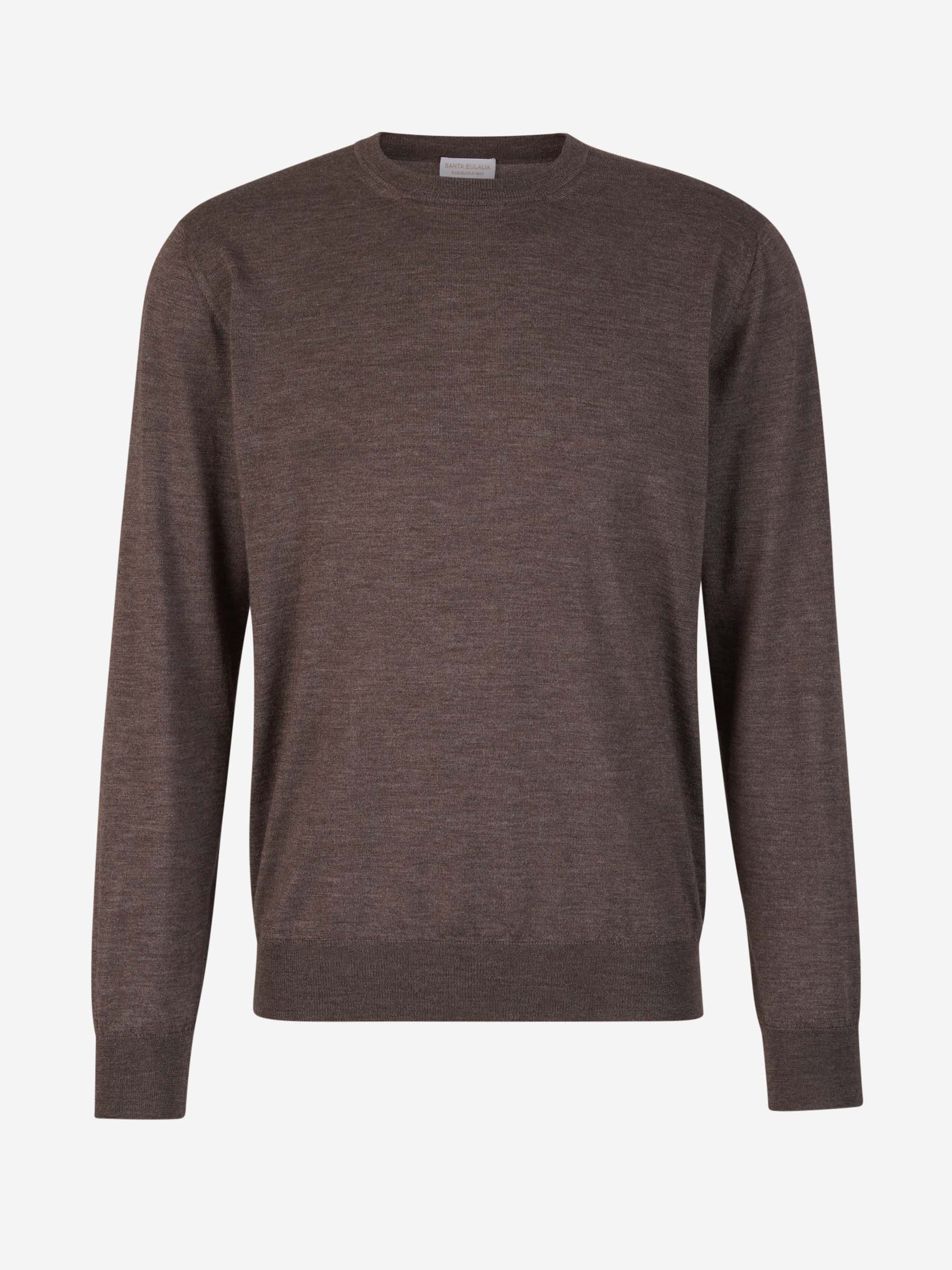Outlet online Santa Eulalia Hombre Jersey Cashmere Y Seda color Marrón Oscuro sku 542-002093 06 - Foto 1