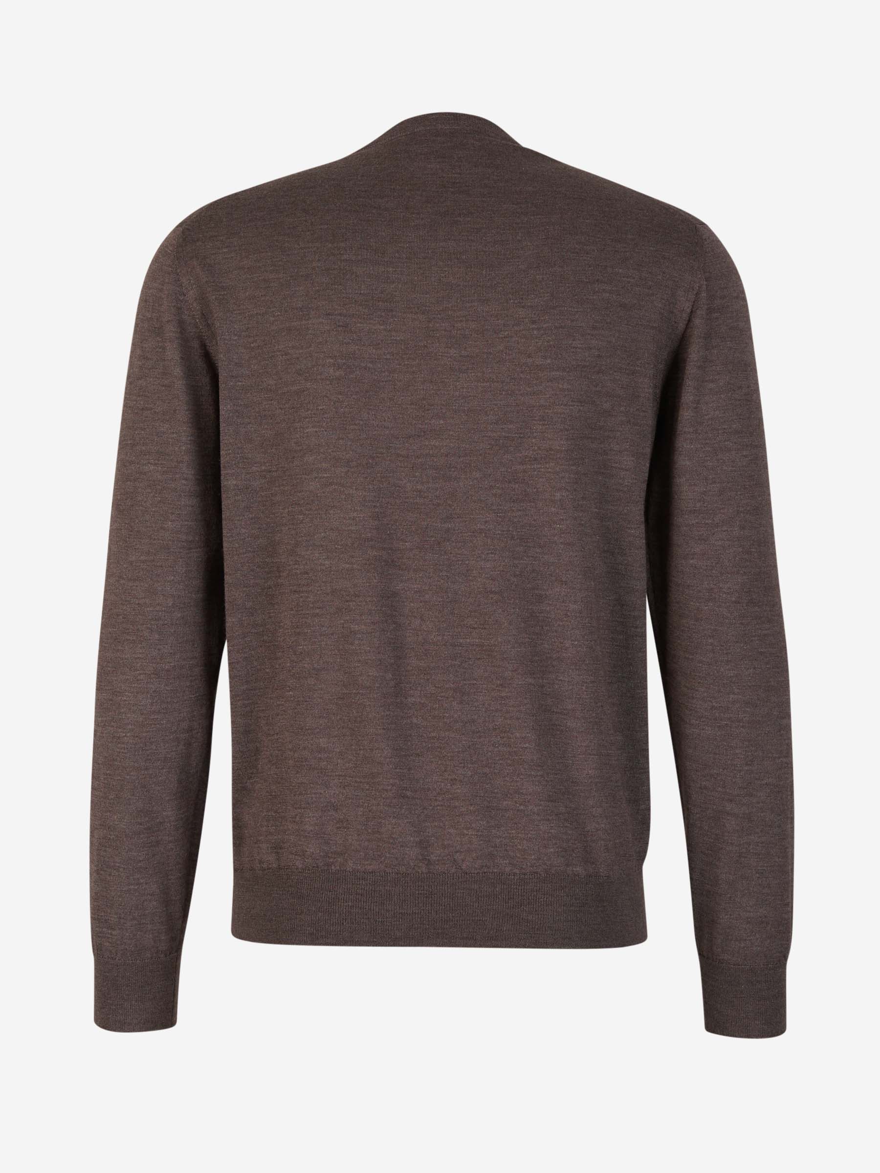 Outlet online Santa Eulalia Hombre Jersey Cashmere Y Seda color Marrón Oscuro sku 542-002093 06 - Foto 2