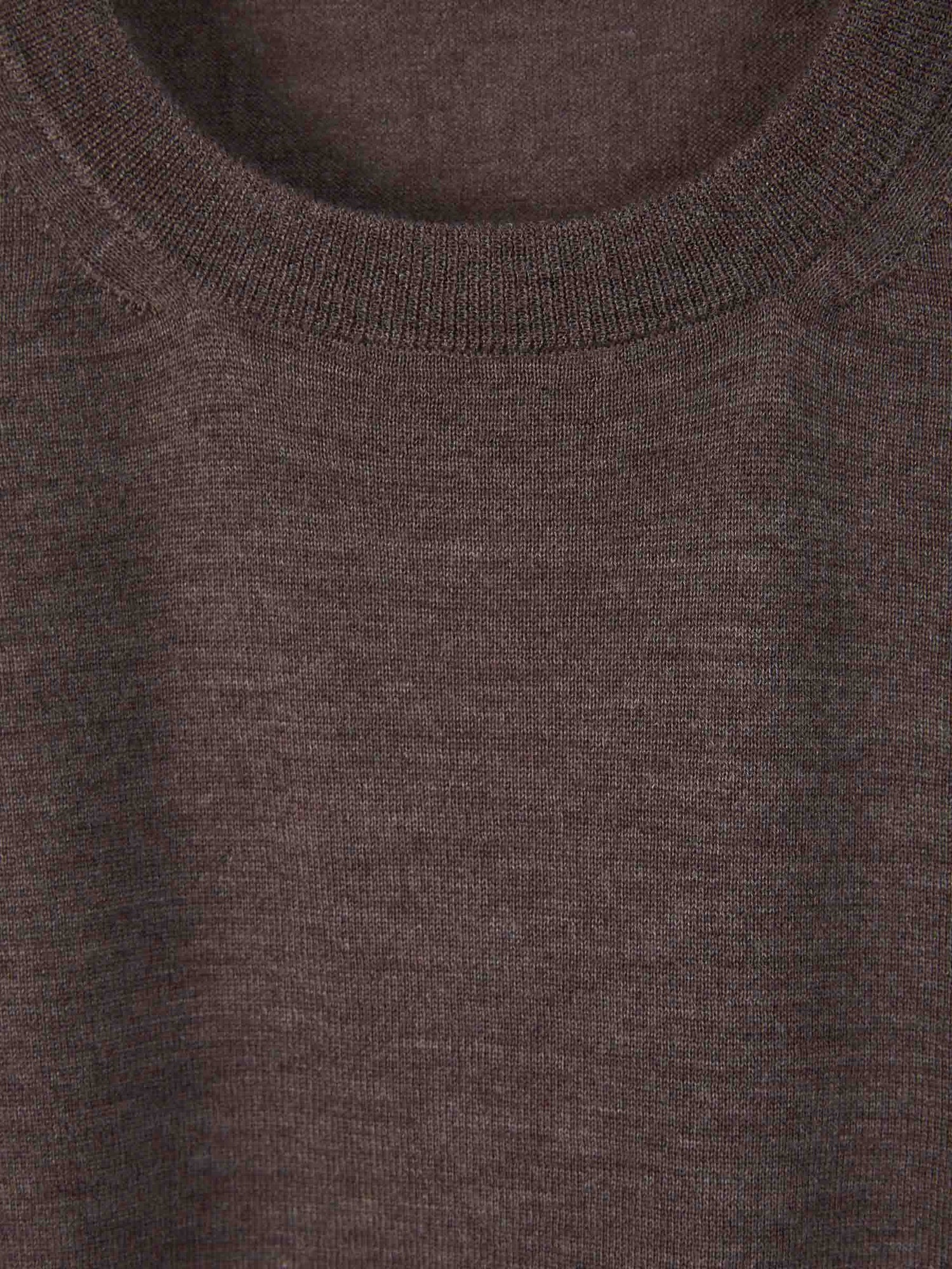 Outlet online Santa Eulalia Hombre Jersey Cashmere Y Seda color Marrón Oscuro sku 542-002093 06 - Foto 3
