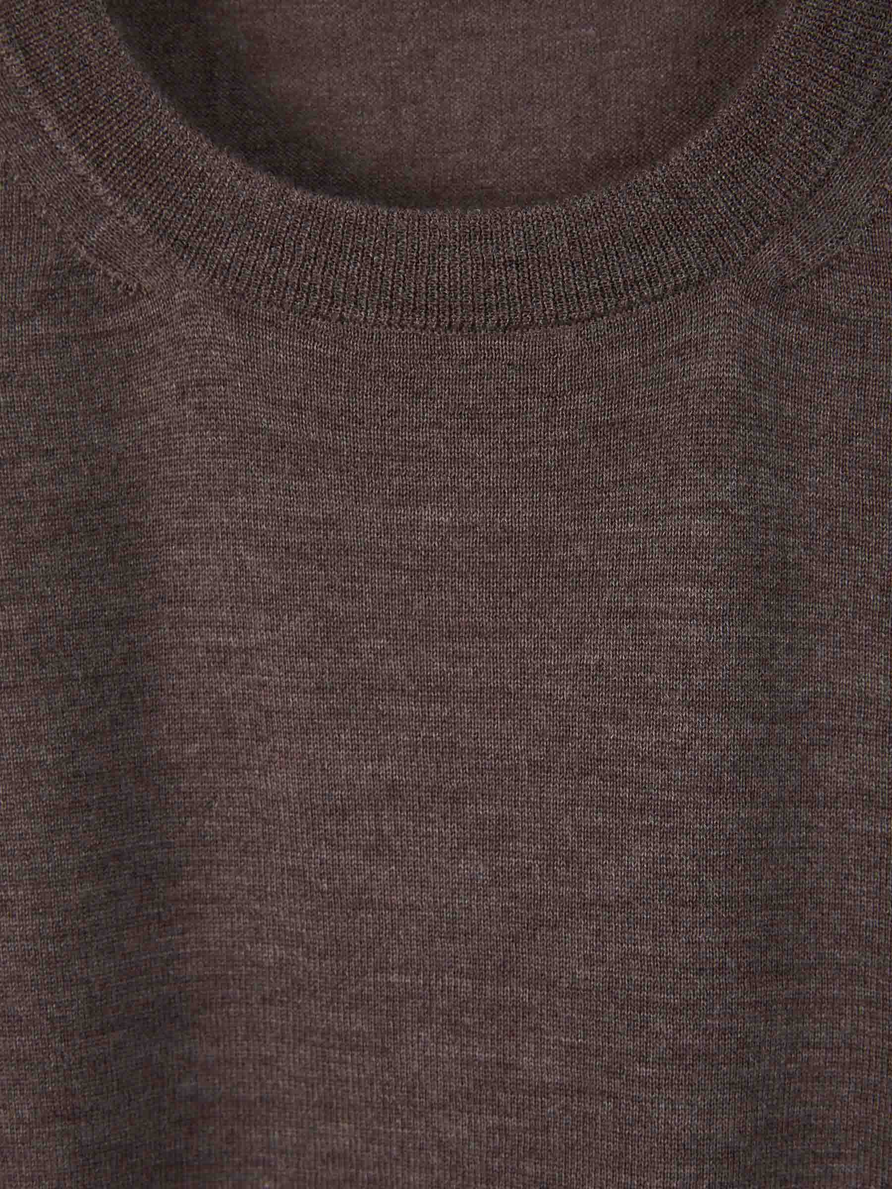 Outlet online Santa Eulalia Hombre Jersey Cashmere Y Seda color Marrón Oscuro sku 542-002093 06 - Foto 3