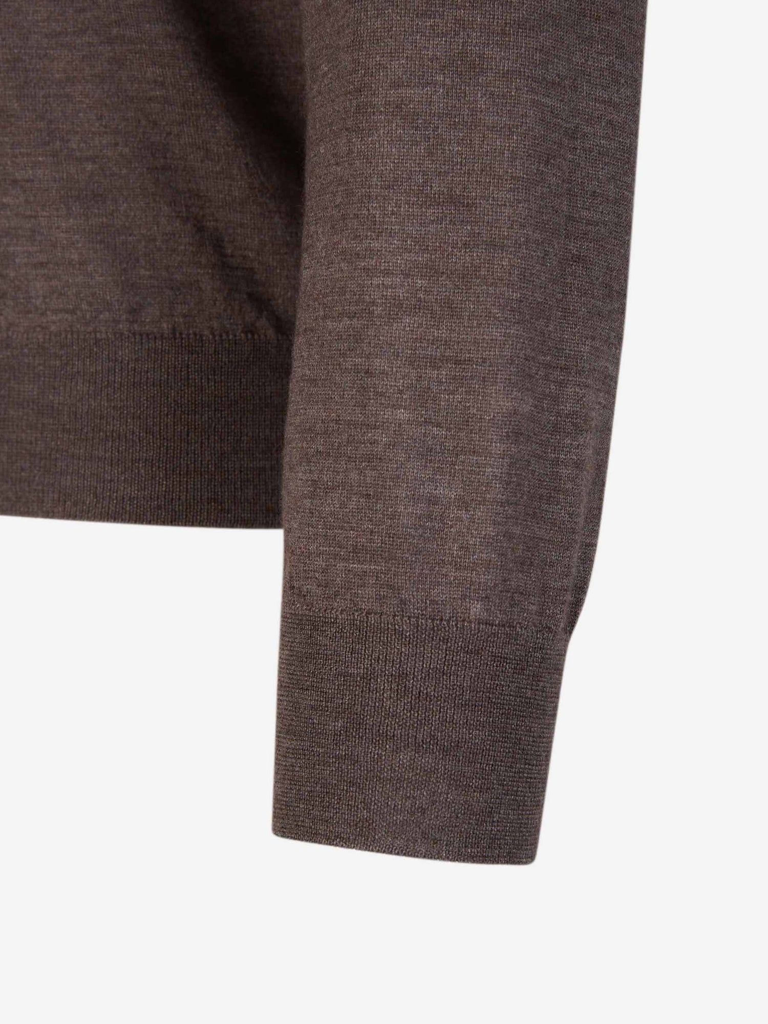 Outlet online Santa Eulalia Hombre Jersey Cashmere Y Seda color Marrón Oscuro sku 542-002093 06 - Foto 4