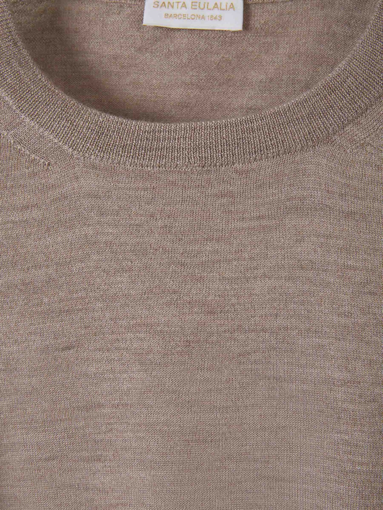 Santa Eulalia Hombre Barcelona Jersey Cashmere Y Seda color Topo sku 542-002093 07 - Foto 3