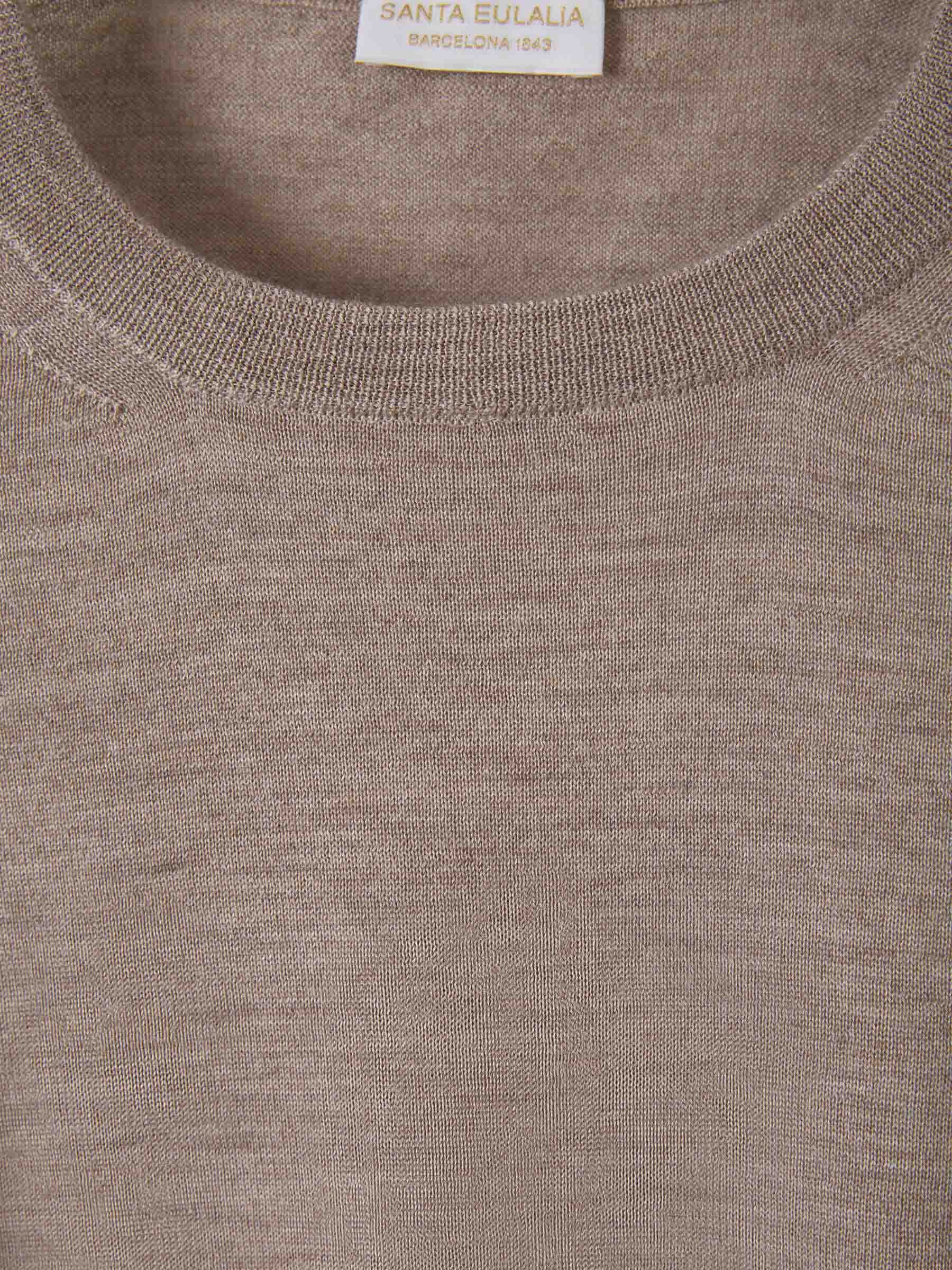 Santa Eulalia Hombre Barcelona Jersey Cashmere Y Seda color Topo sku 542-002093 07 - Foto 3