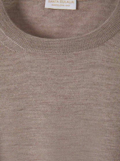 Santa Eulalia Hombre Barcelona Jersey Cashmere Y Seda color Topo sku 542-002093 07 - Foto 3
