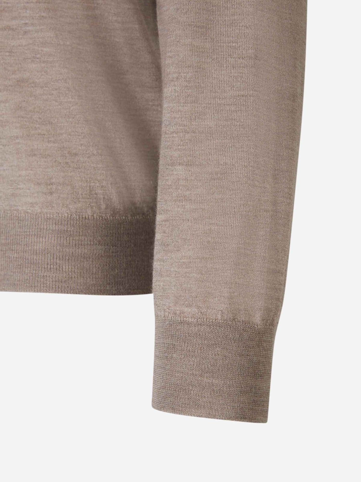 Santa Eulalia Hombre Barcelona Jersey Cashmere Y Seda color Topo sku 542-002093 07 - Foto 4