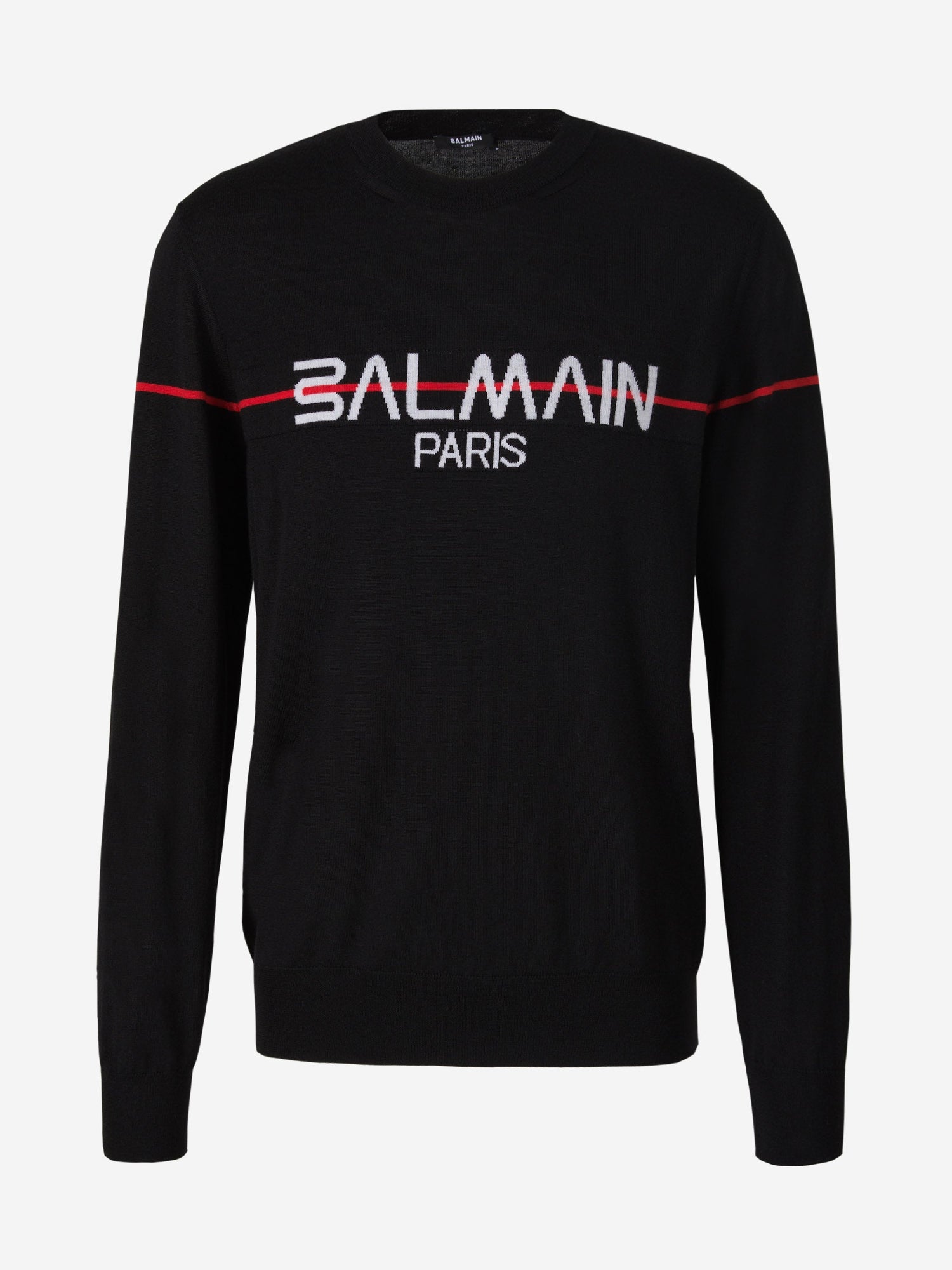 Outlet online Balmain Hombre Jersey Logo Lana color Negro sku 542-002108 00 - Foto 1