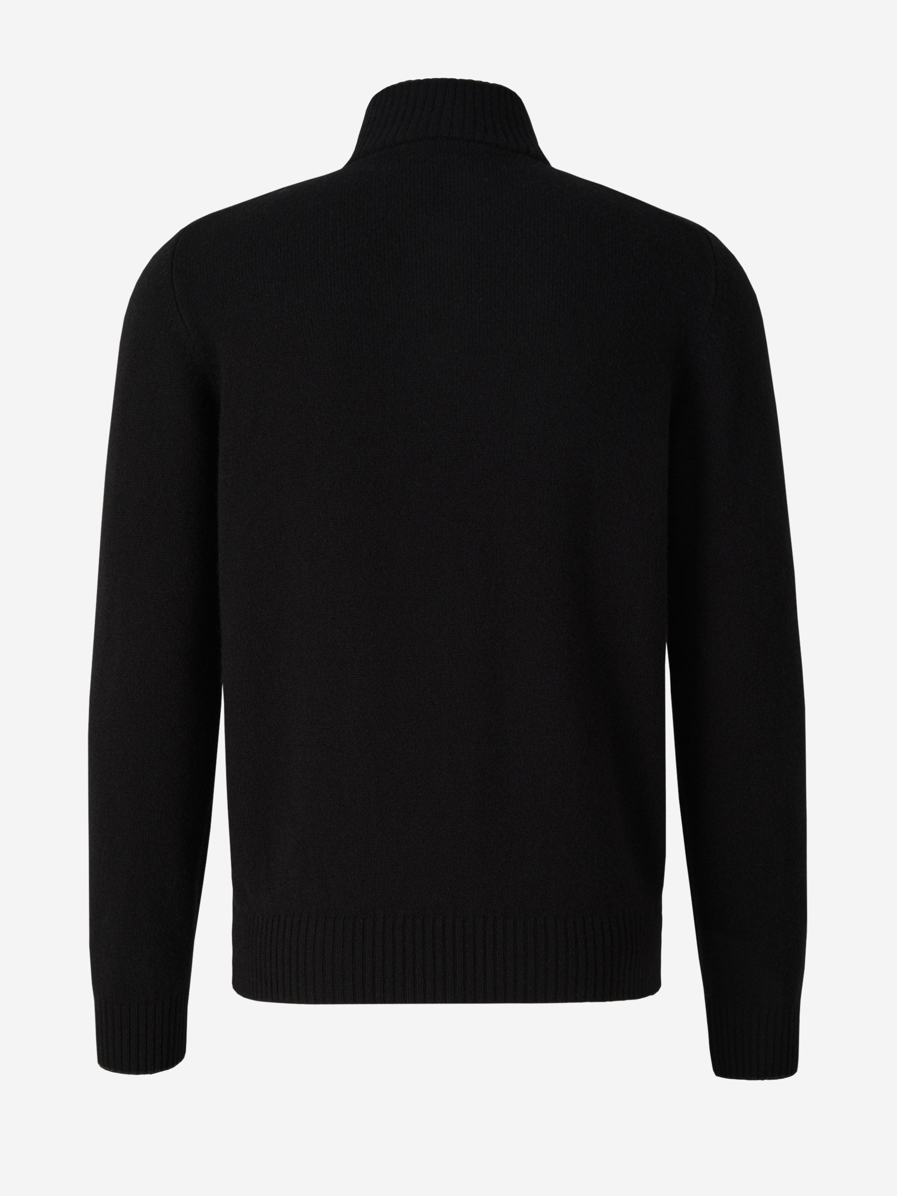 Outlet online Santa Eulalia Hombre Cárdigan Cuello Contraste Lana color Negro sku 542-002128 01 - Foto 2