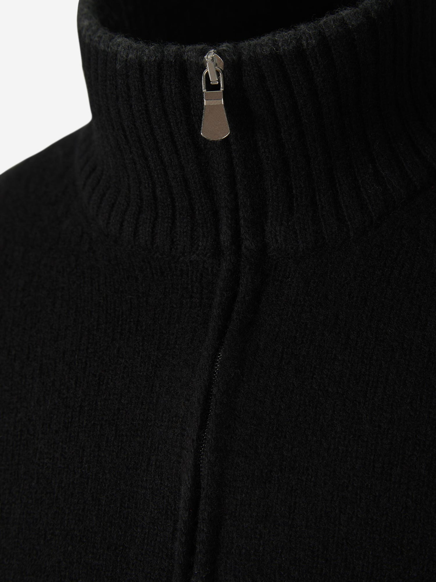 Outlet online Santa Eulalia Hombre Cárdigan Cuello Contraste Lana color Verde Oscuro sku 542-002128 03 - Foto 3