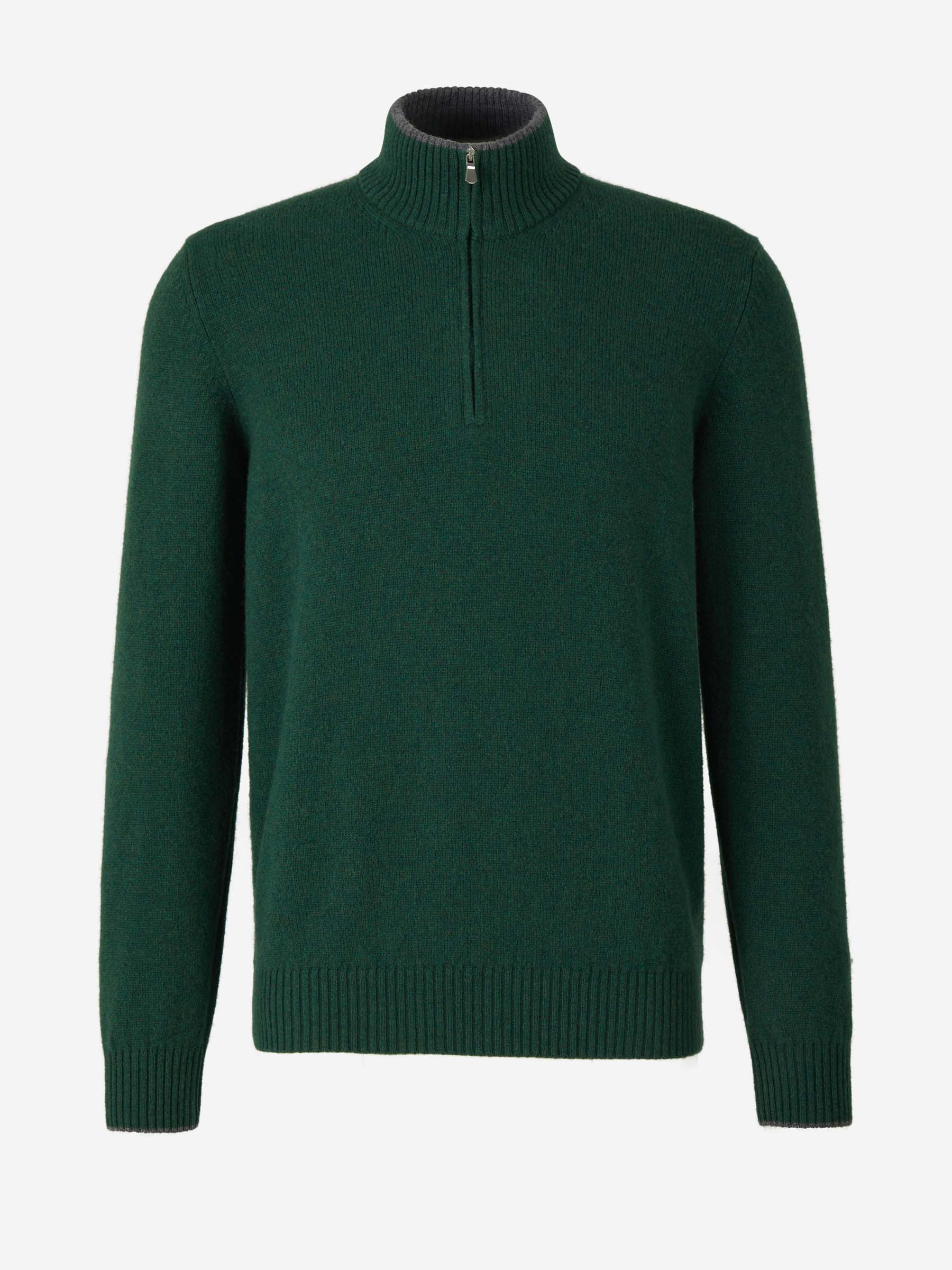 Outlet online Santa Eulalia Hombre Cárdigan Cuello Contraste Lana color Negro sku 542-002128 01 - Foto 9