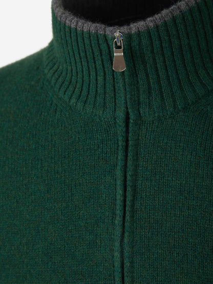 Outlet online Santa Eulalia Hombre Cárdigan Cuello Contraste Lana color Negro sku 542-002128 01 - Foto 11