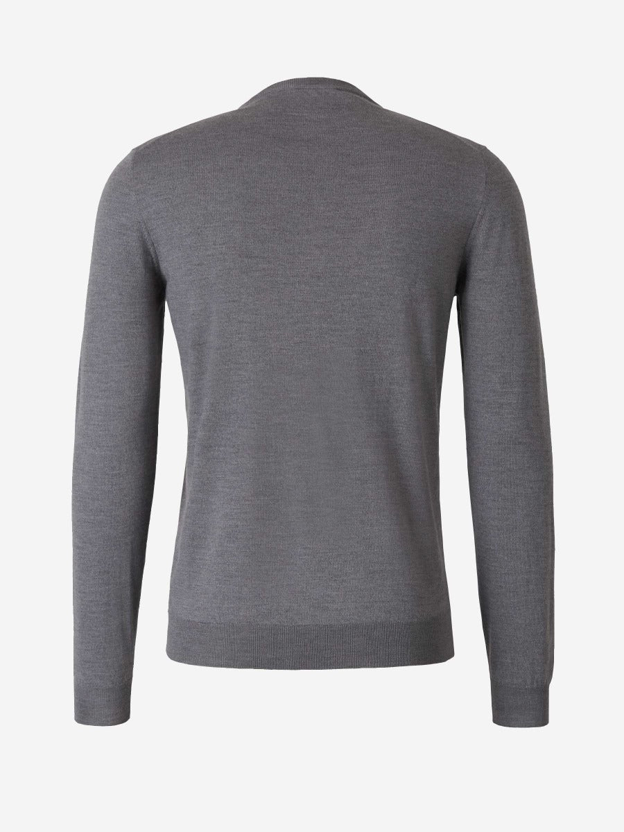 Zanone Hombre Barcelona Jersey Cuello Redondo color Gris Piedra sku 542-002130 04 - Foto 2