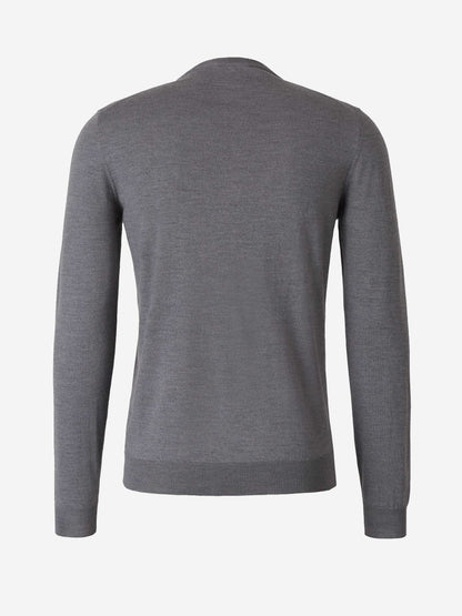 Zanone Hombre Barcelona Jersey Cuello Redondo color Gris Piedra sku 542-002130 04 - Foto 2