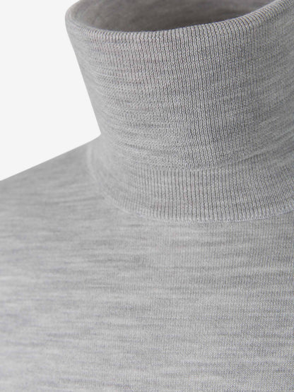 Outlet online Zanone Hombre Jersey Cuello Alto color Gris Claro sku 542-002132 02 - Foto 3