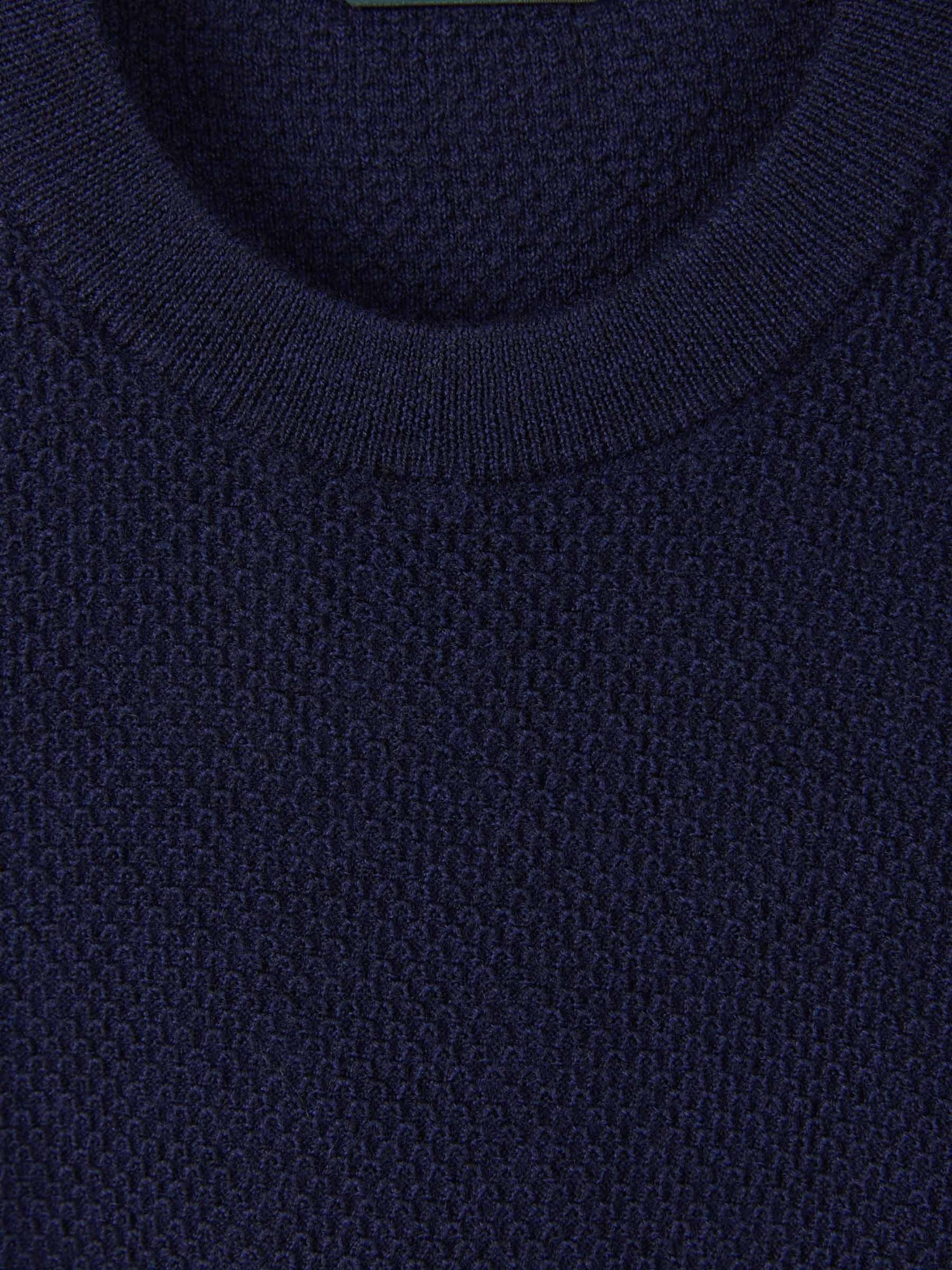 Outlet online Zanone Hombre Jersey Punto Texturizado color Azul Marino sku 542-002133 01 - Foto 3