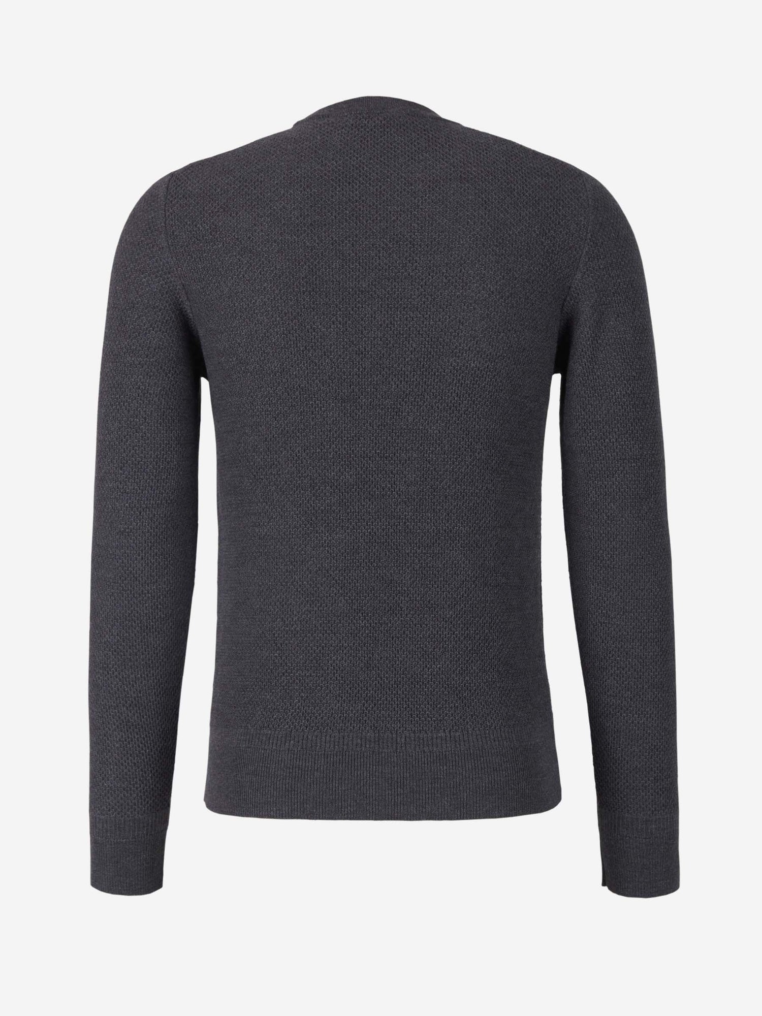 Outlet online Zanone Hombre Jersey Punto Texturizado color Gris Antracita sku 542-002133 02 - Foto 2