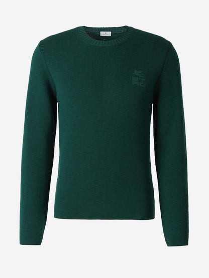 Outlet online Etro Hombre Jersey De Lana color Verde Azulado sku 542-002143 02 - Foto 6