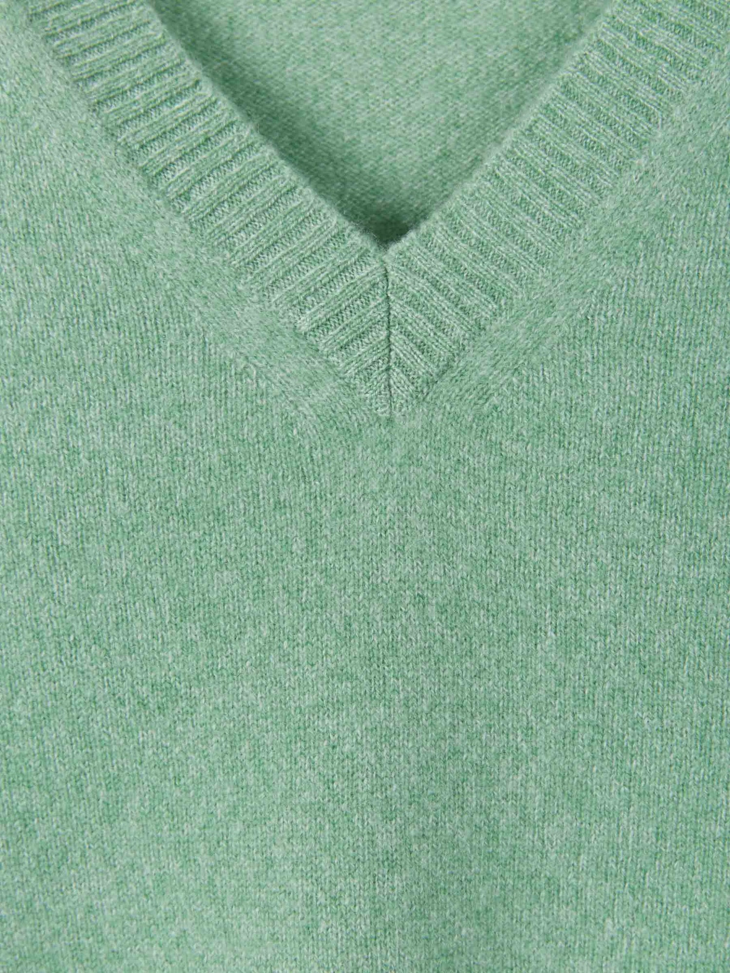 Outlet online Santa Eulalia Hombre Jersey Pico Cashmere color Verde Claro sku 542-002150 01 - Foto 3