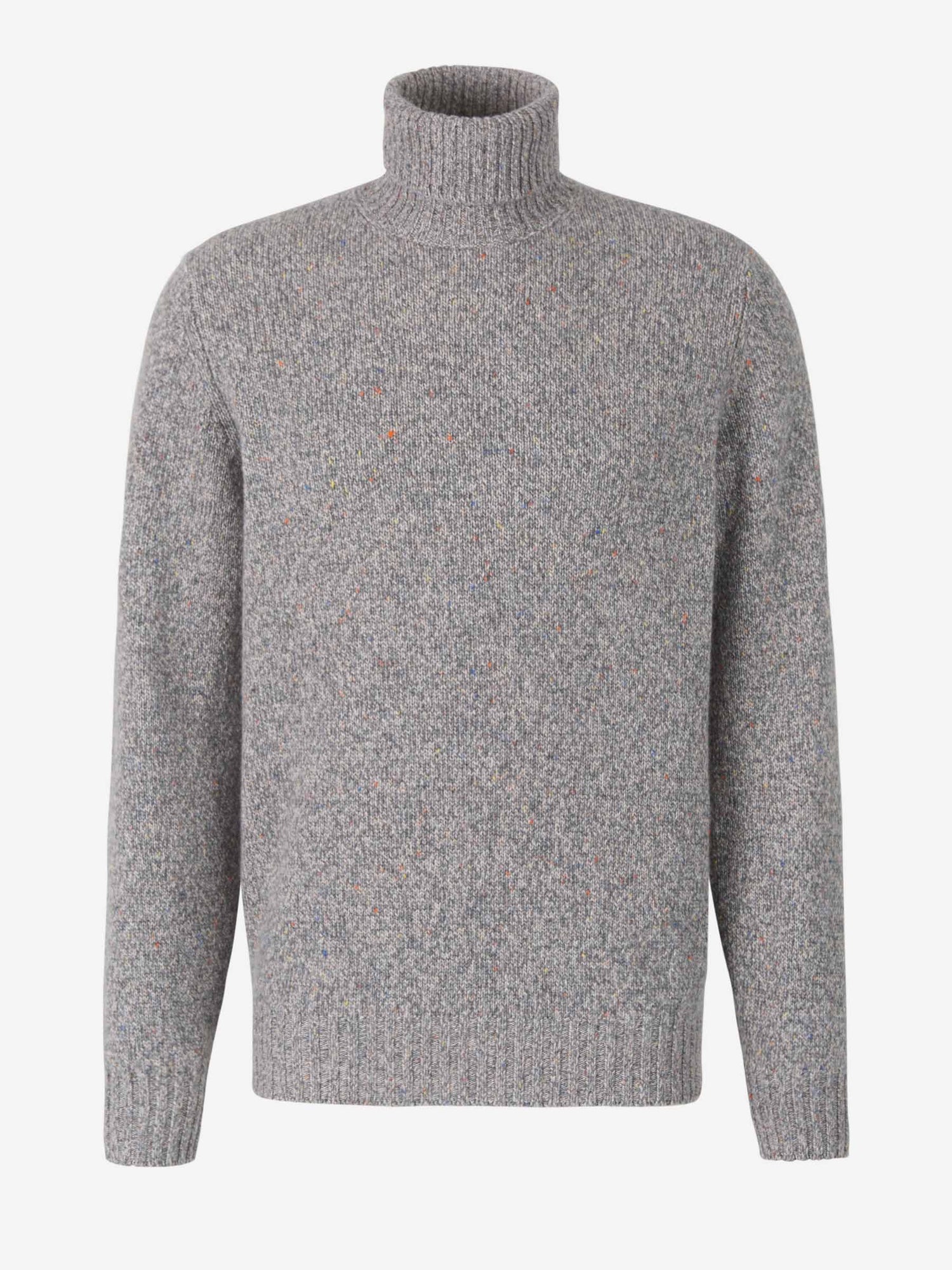 Outlet online Brunello Cucinelli Hombre Jersey Punto Jaspeado Cashmere color Gris Claro sku 542-002168 01 - Foto 1